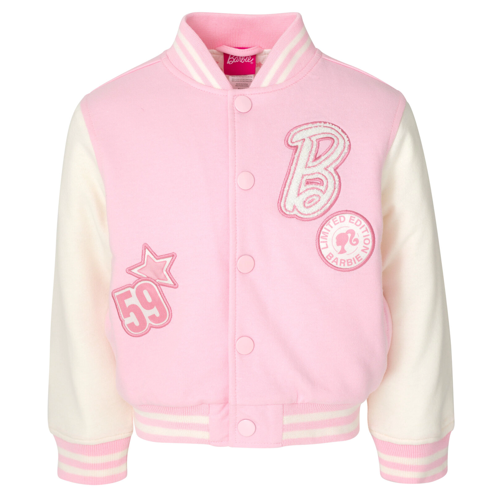 Barbie Girls' Varsity Bomber Jacket