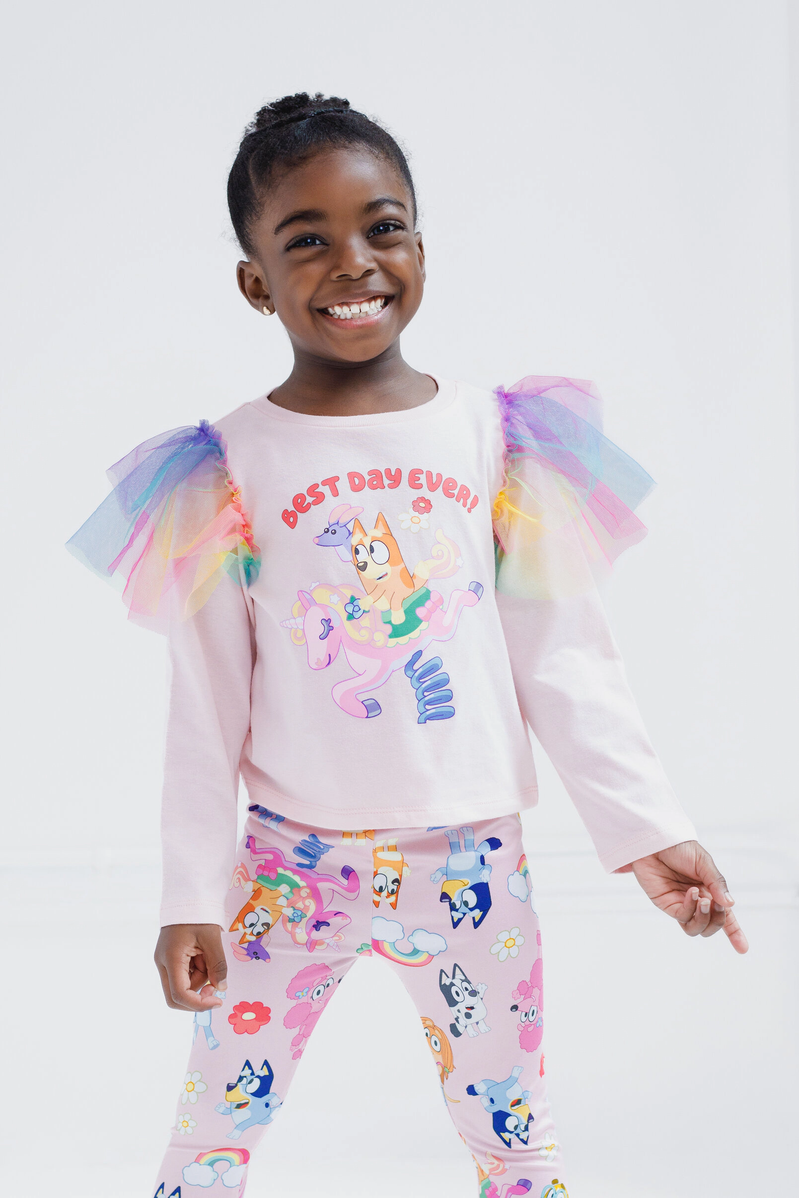 Bluey Girls' 2-Piece Tee and Leggings Set