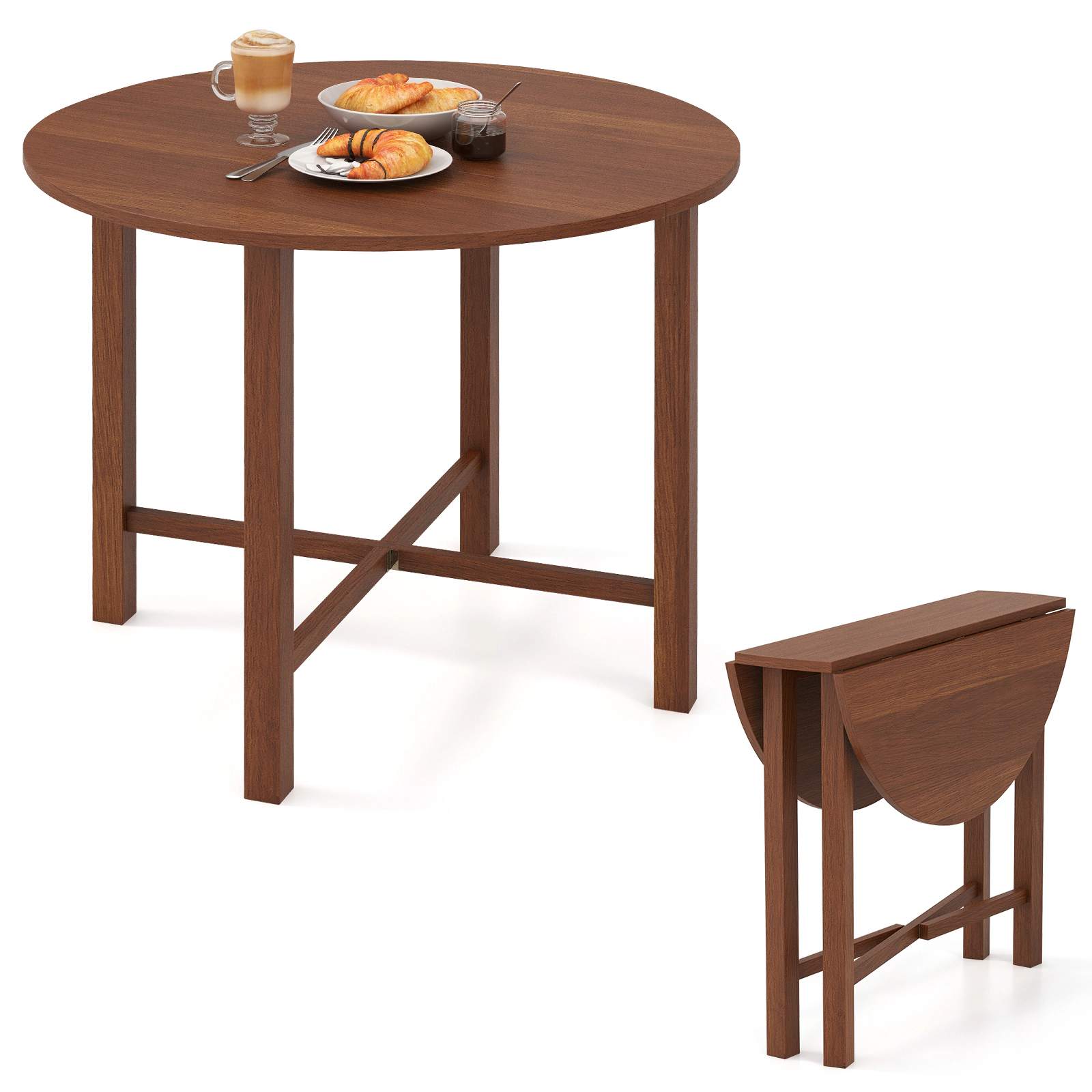 LJG Dual Drop Leaf Dining Table for Small Spaces