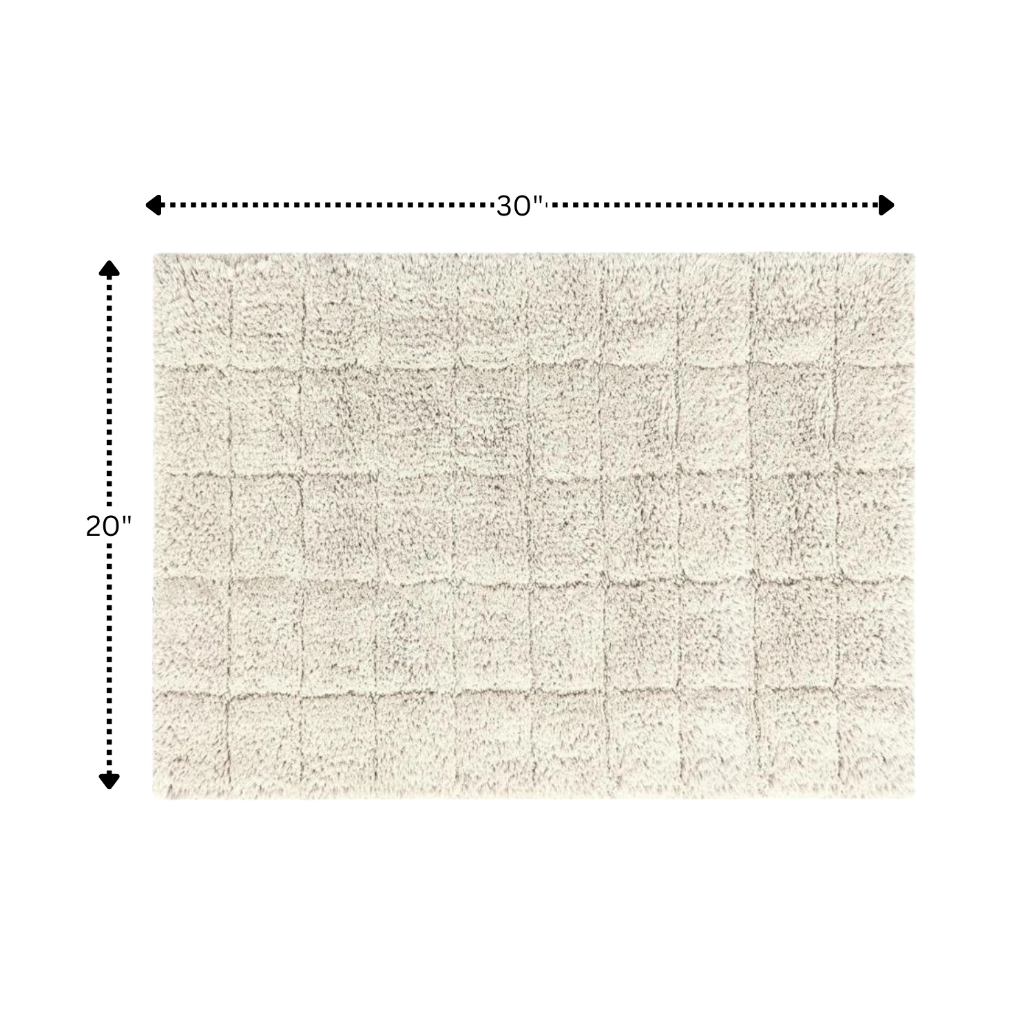 Summer Tile 220 GSF Non Skid Back Bath Rug 20in x 30in by Knightsbridge