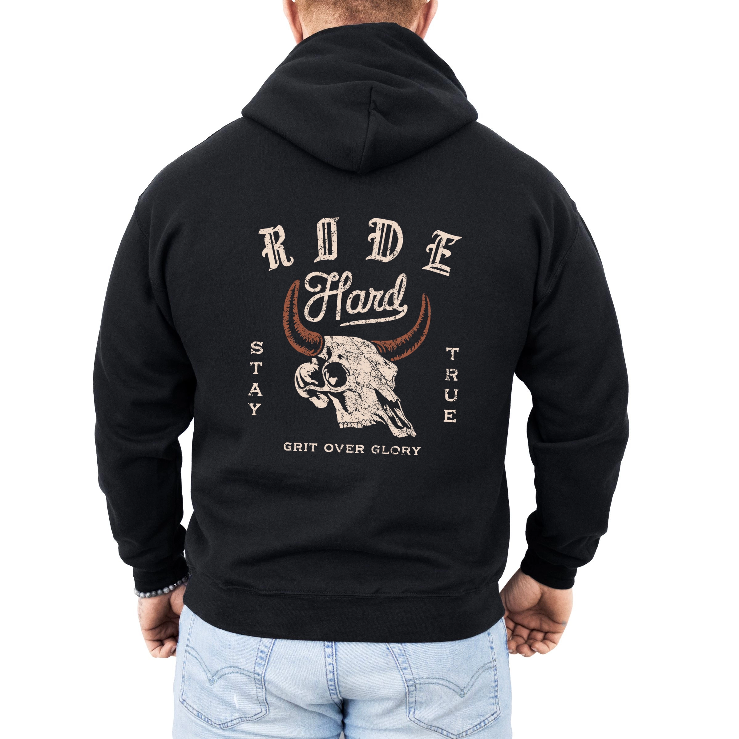 Simply Sage Market - Men's Graphic Hoodie Ride Hard Stay True