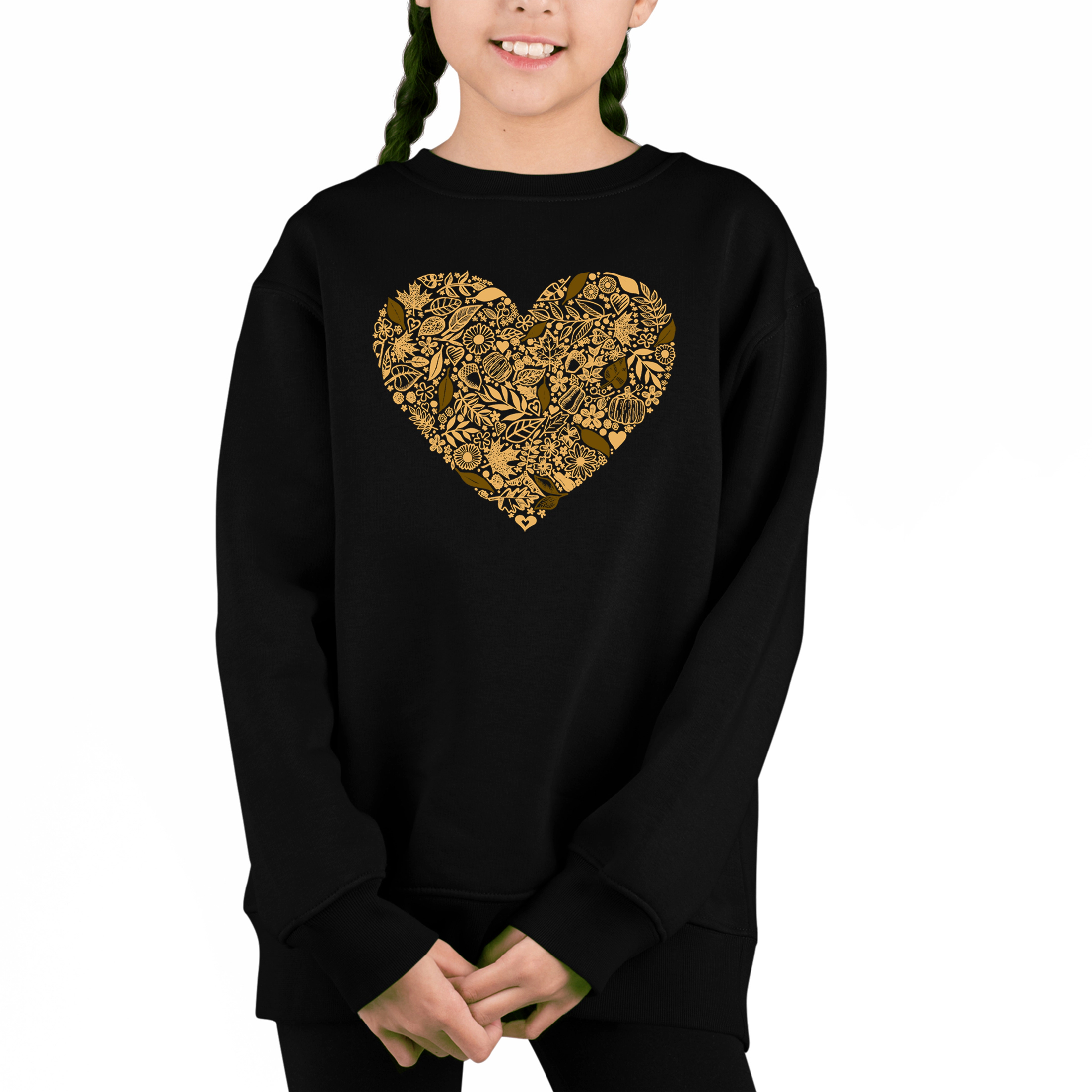 LA Pop Art Girl's Word Sweatshirt - Fall Vibes
