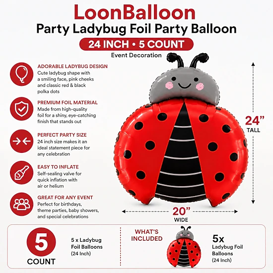 LoonBalloon 39-Inch Graduation Cap Foil Balloons, 5-Pack, Color ...