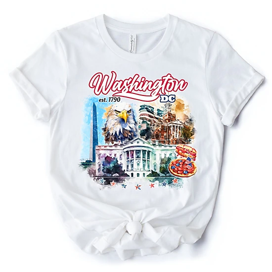 OrnamentallyYou Unisex Artistic Washington DC T-Shirt