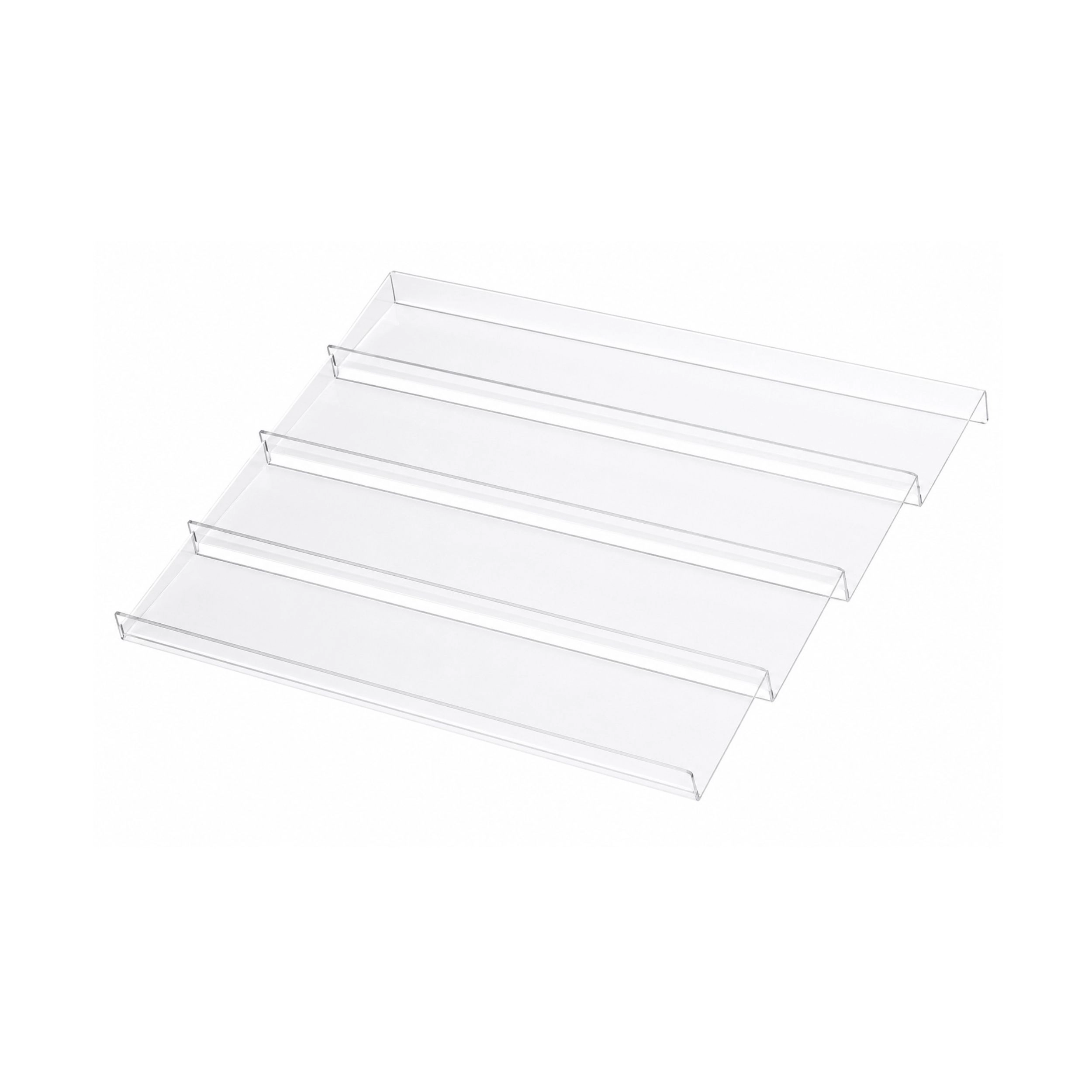 Stock Preferred Expandable 4 Tier Acrylic Spice Drawer Organizer Rack Clear Seasoning Tray