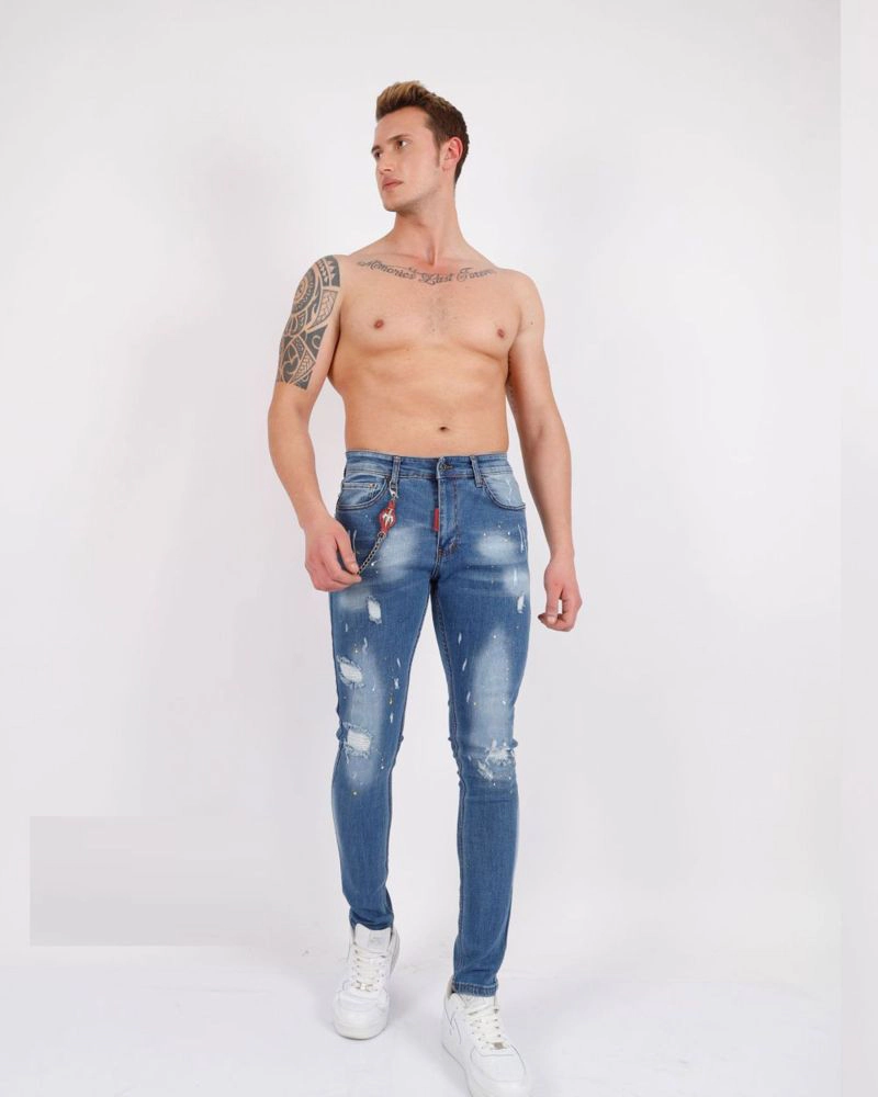 Elie Balleh Men's Trendy Stretch Denim Pants