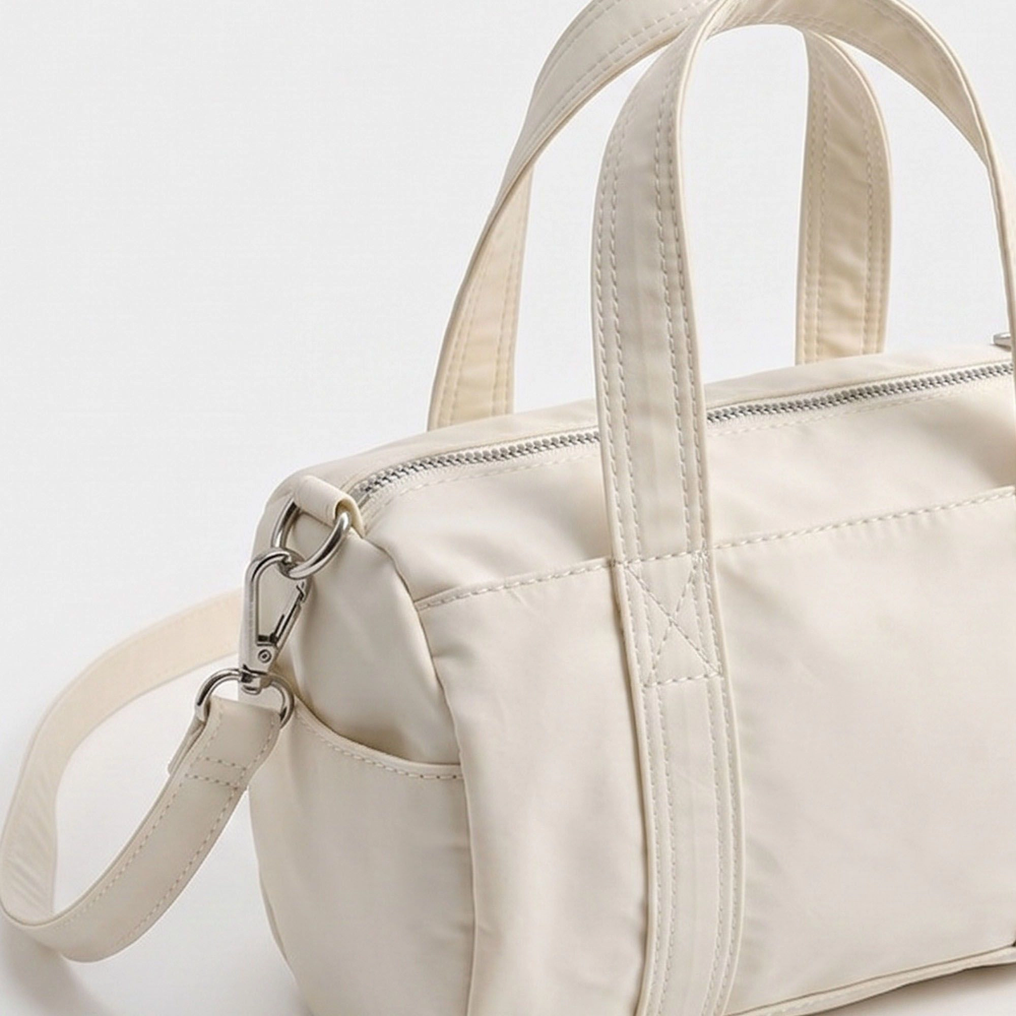 Alilang Women's Mini Barrel Satchel Bag with Detachable Crossbody Strap