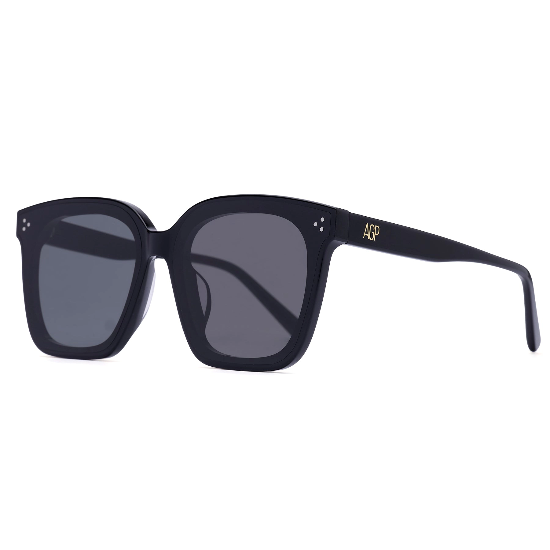 AGP PARIS Women's Classic Square Frame Acetate Polarized Lens UV400 Sunglasses