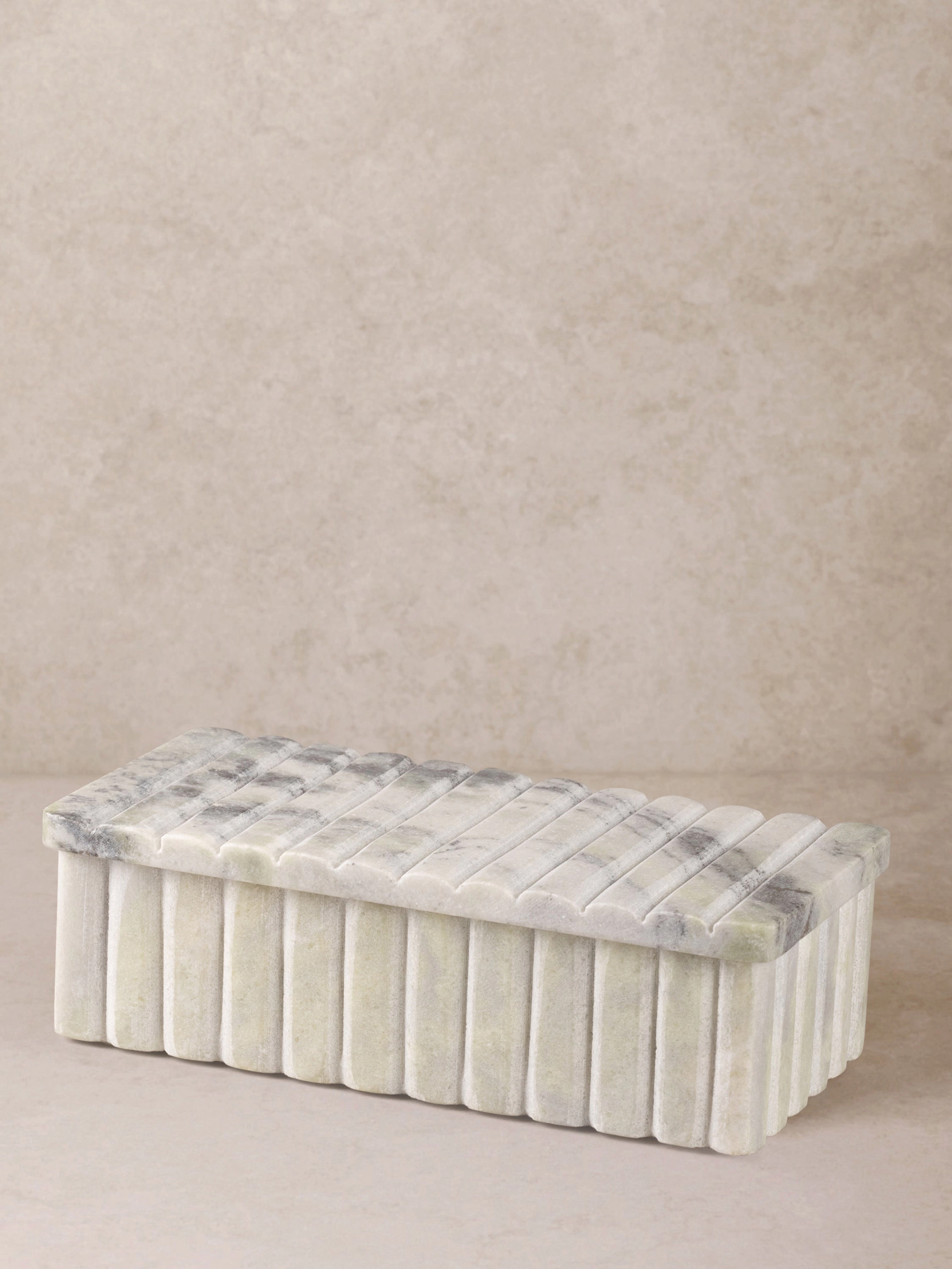 GAURI KOHLI Cuba Green Onyx Decorative Box