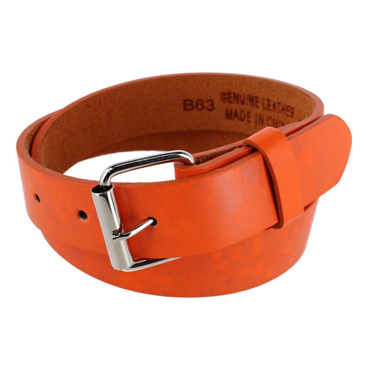 CTM® Kids' Solid Bold Color Belt with Roller Buckle