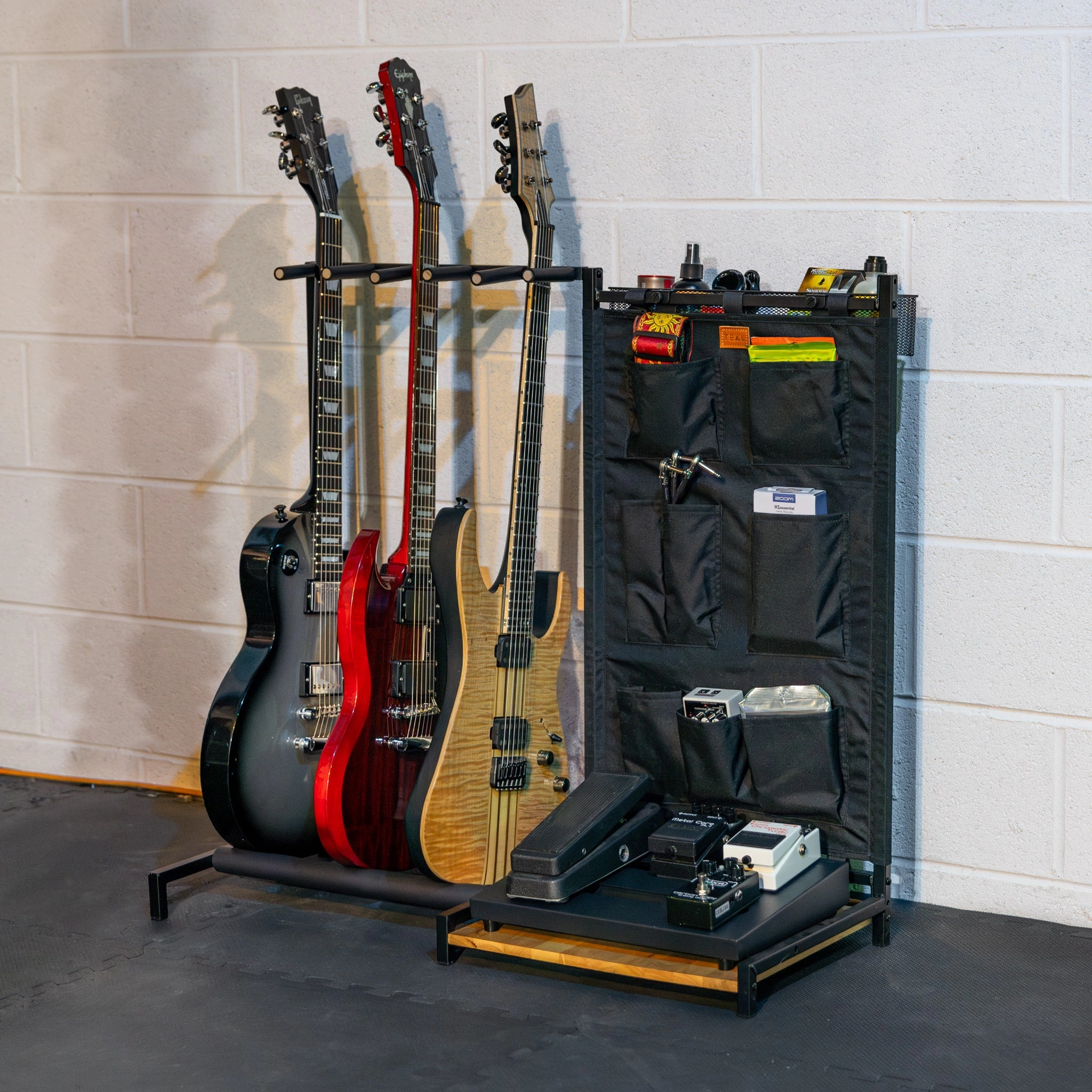 StoreYour The Opener 5-Slot Guitar Rack, Black