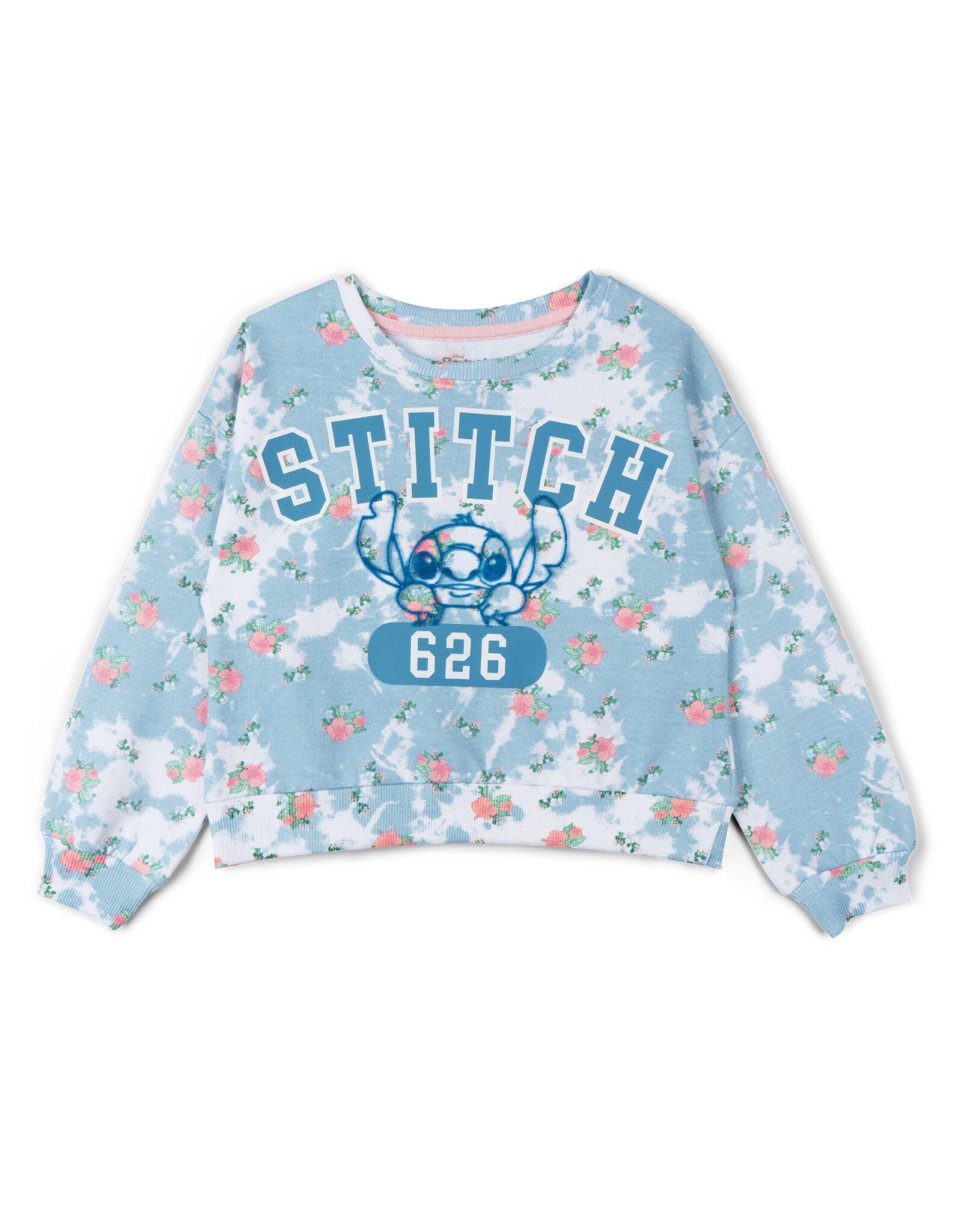 Disney Lilo & Stitch Girls' French Terry Sweatshirt Tee and Shorts Set
