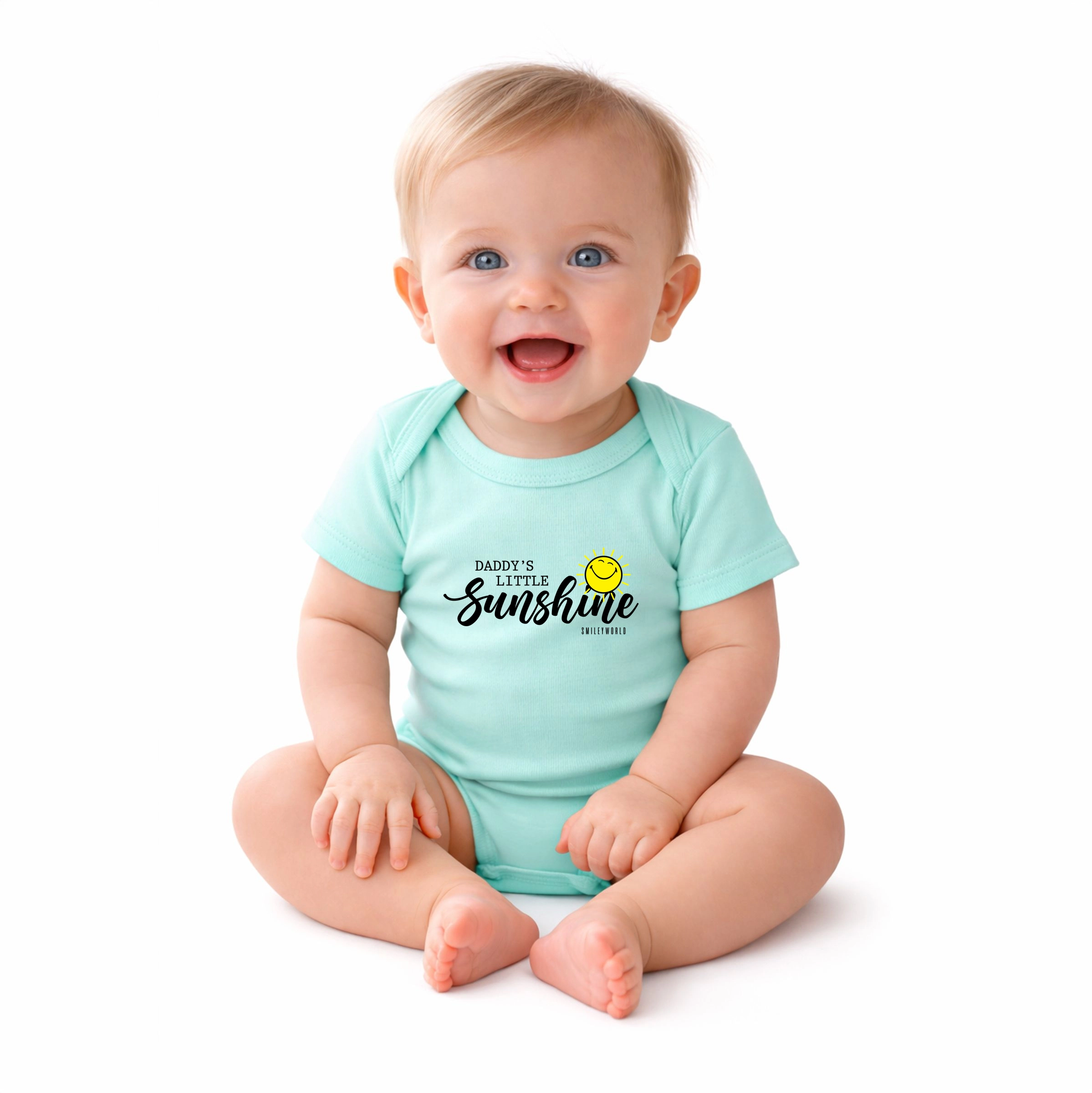 The Juniper Shop - SmileyWorld Daddy's Little Sunshine Baby Short Sleeve Graphic Bodysuit