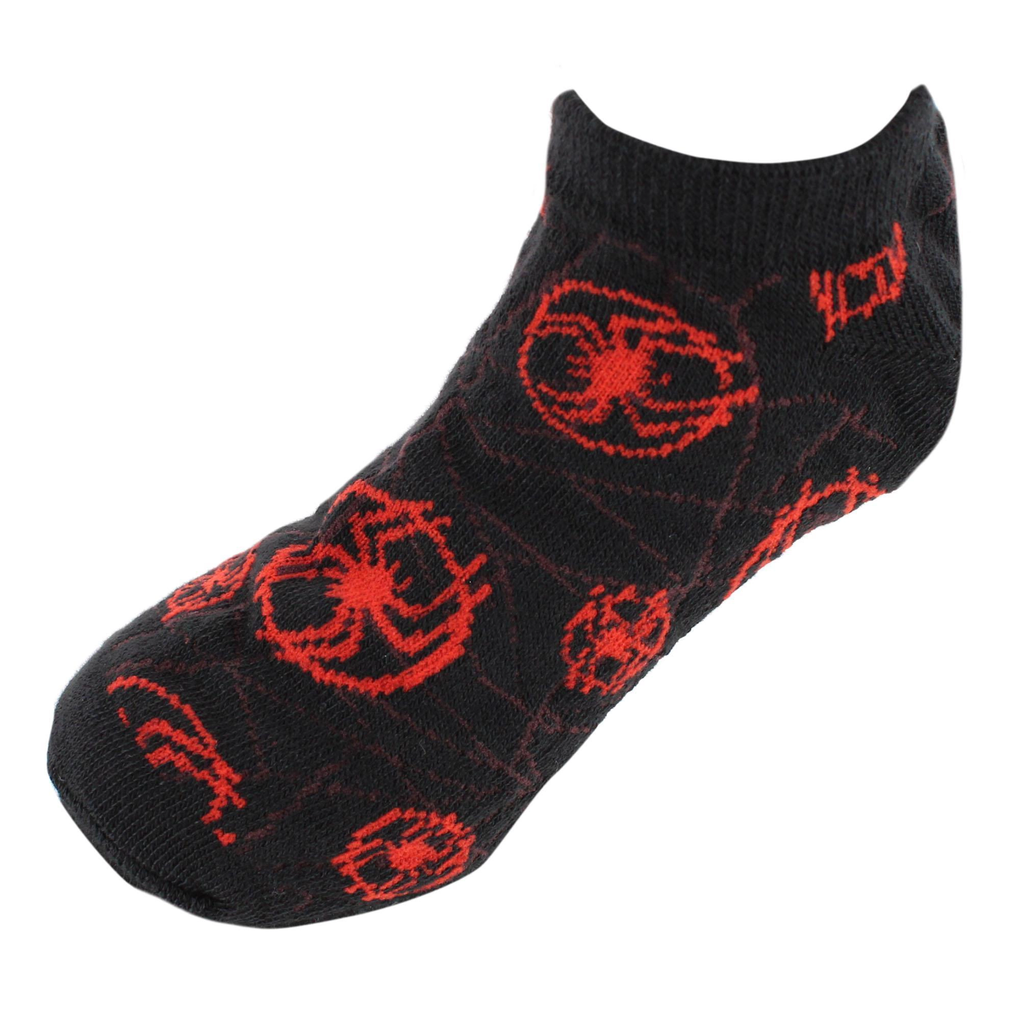 U.P.D., INC Boy's Spider-Man Across The Spiderverse No Show Socks (6 Pack)