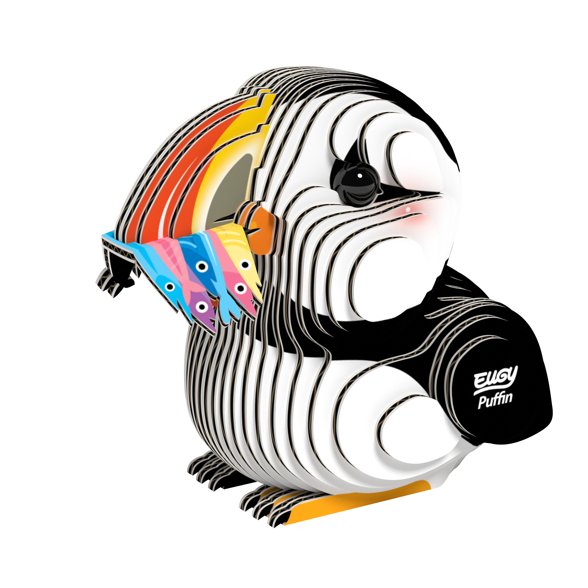 EUGY Puffin 3D Puzzle - contains 31 puzzle pieces