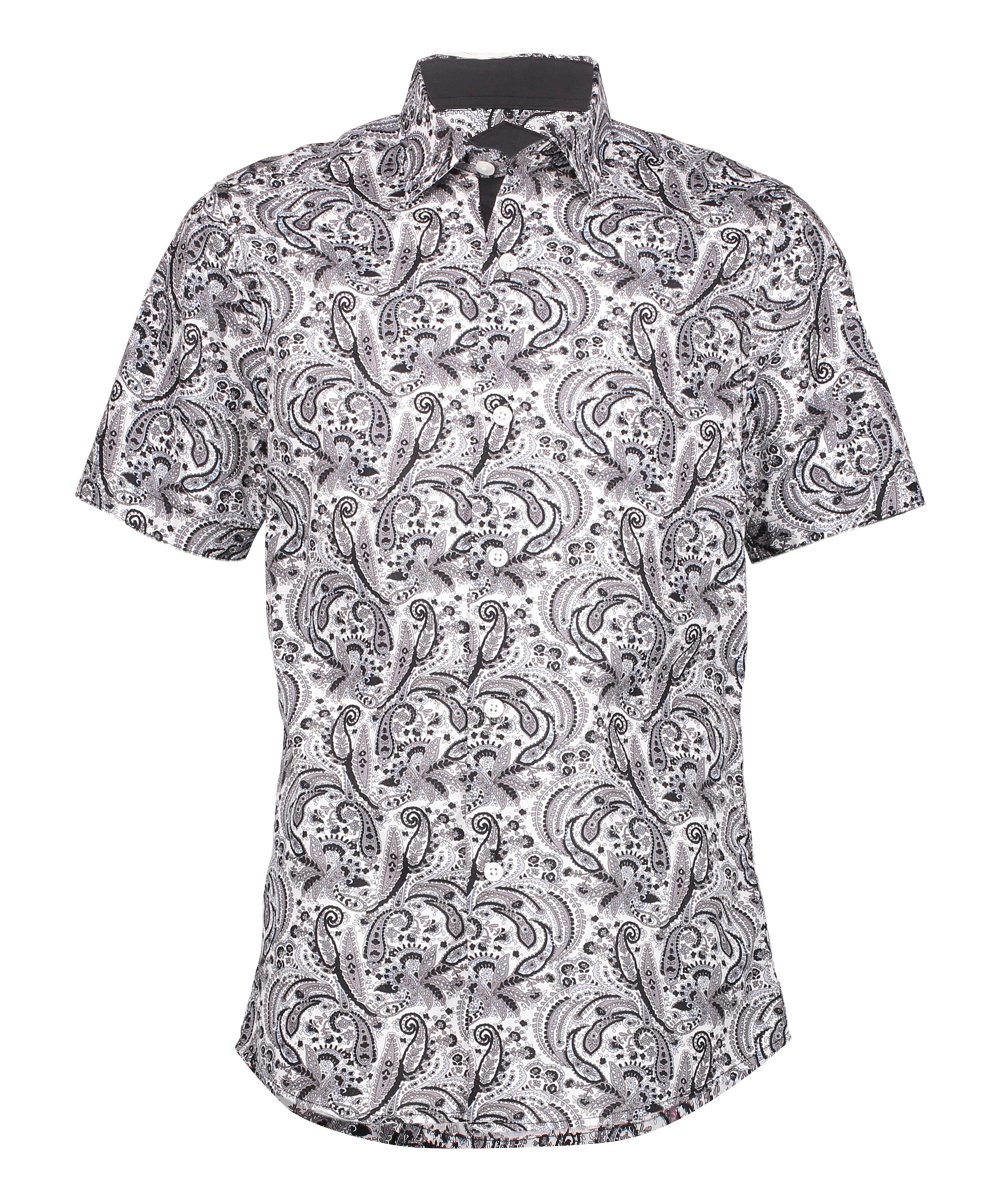 Elie Balleh Boys Slim Fit Paisley Shirt