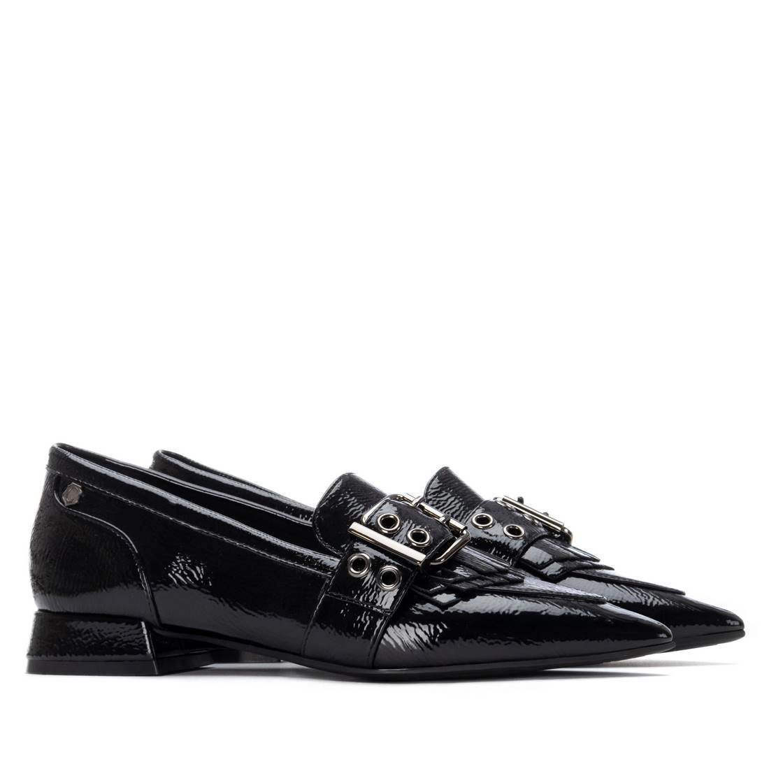 Women's Leather Pointed Toe Loafers Carmela Collection By XTI