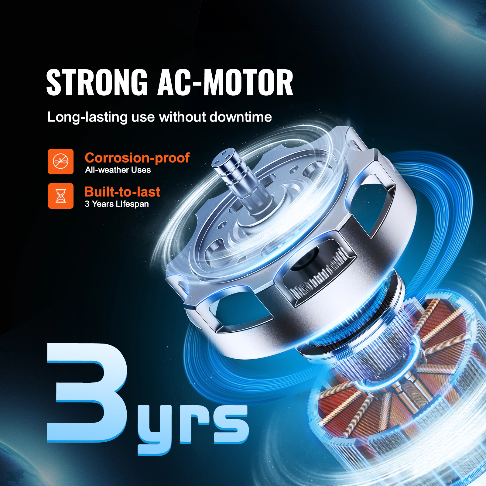 HONGGE Inline Duct Fan with Variable Speed Controller Quiet AC-motor Ventilation Exhaust Fan for Cooling Booster Grow
