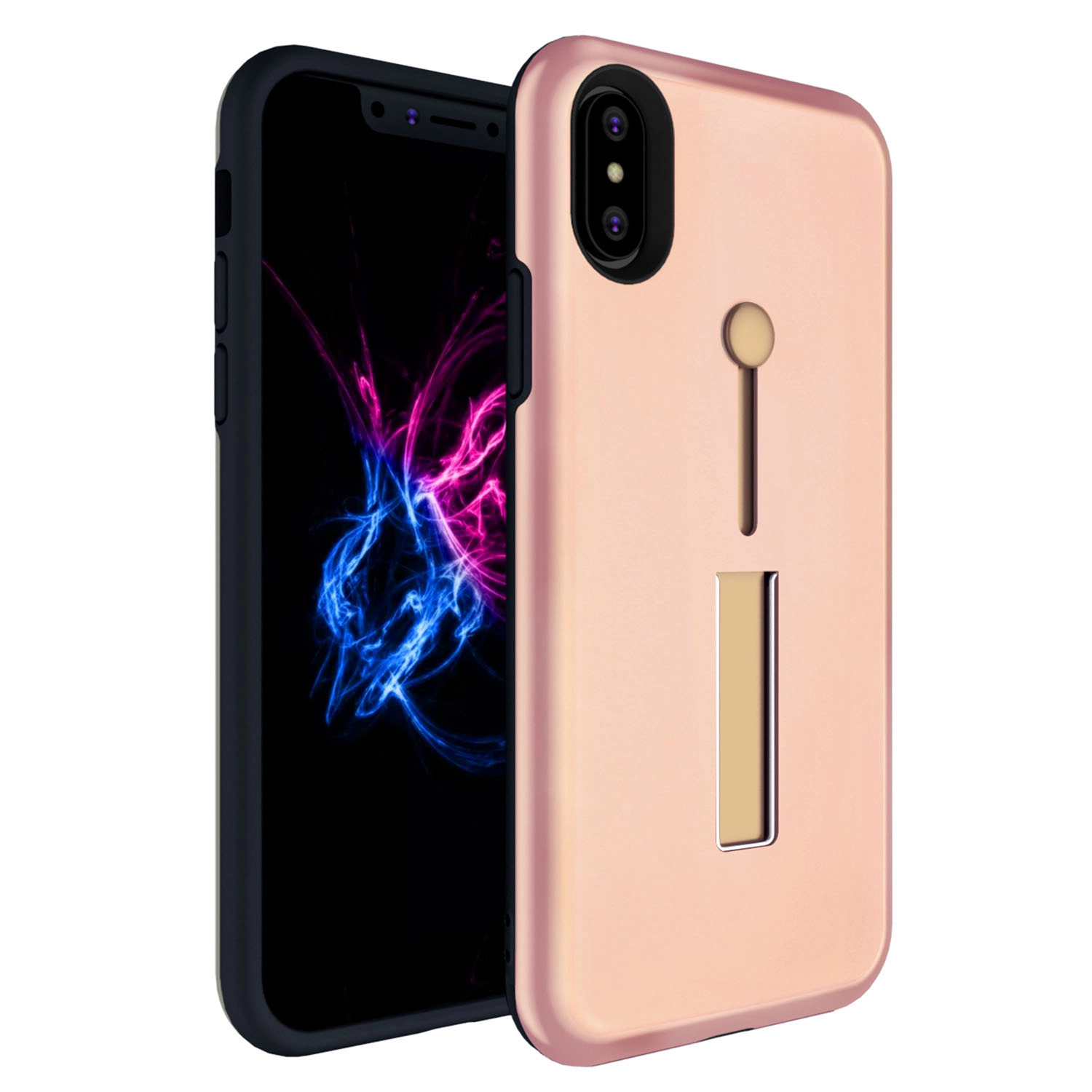GBruno Dual-Layer IPhone X Case With Finger Strap