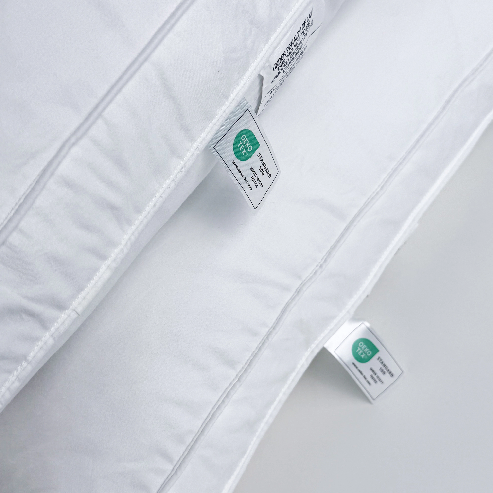 PEACENEST 100% Cotton Goose Down Feather Bed Pillows Set of 2