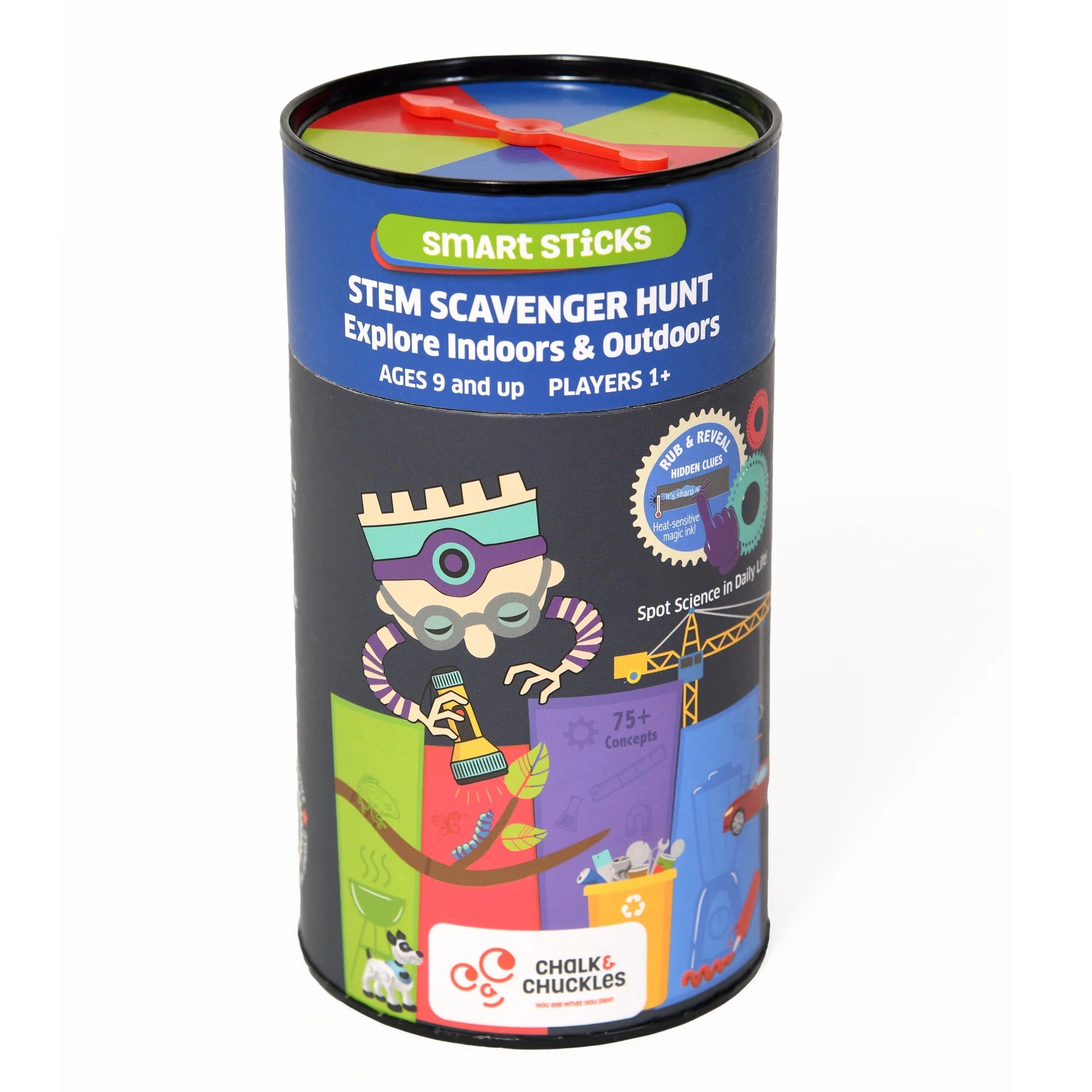 Chalk & Chuckles Smart Sticks-STEM Scavenger Science - 1 or More Players