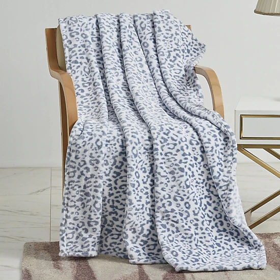 Plazatex Leo Micro plush Decorative All Season Multi Color 50" X 70" Throw Blanket