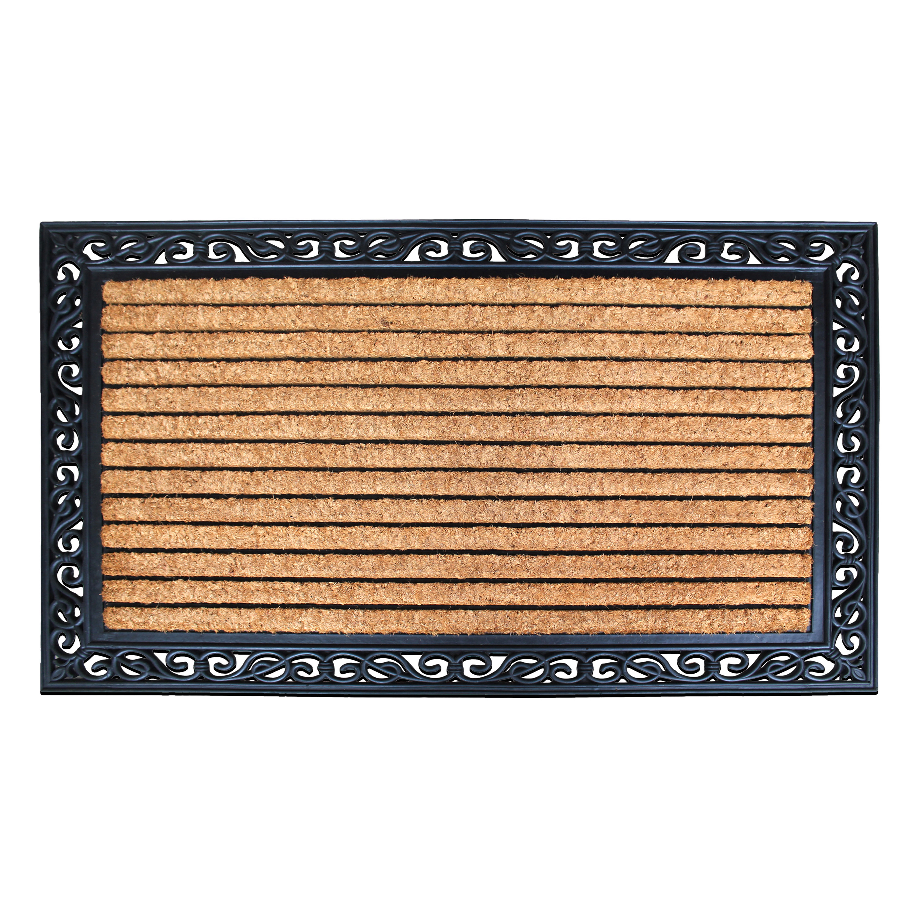 A1 Home Collections Coir and Rubber Door Mat 30x48 Inches Anti-Shed Fade-Resistant Heavy Duty