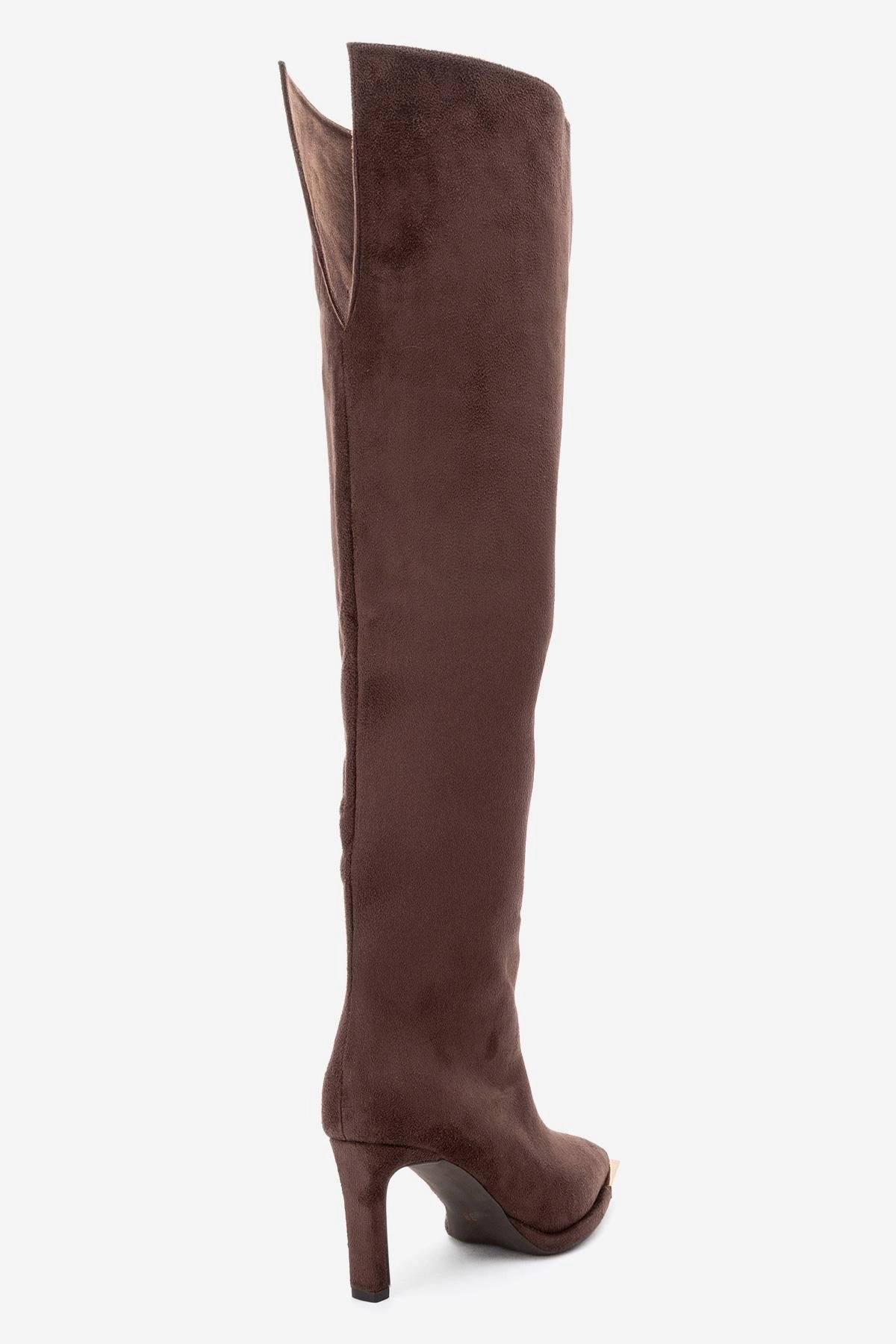 Prologue Shoes Womens Vody Over The Knee Zip Stiletto Boot