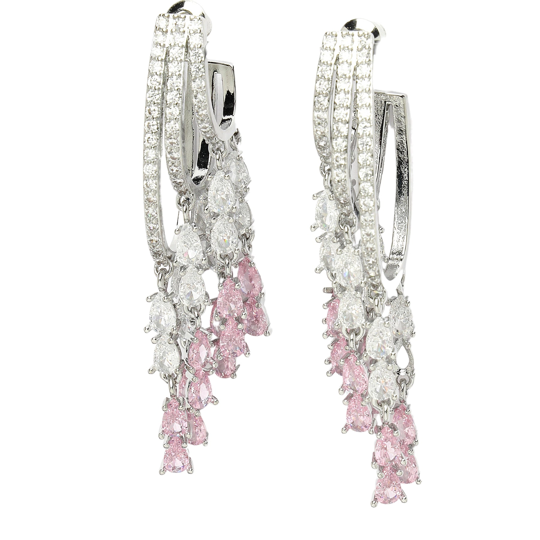 AGP PARIS Womens Diva Zirconia Drop Earrings