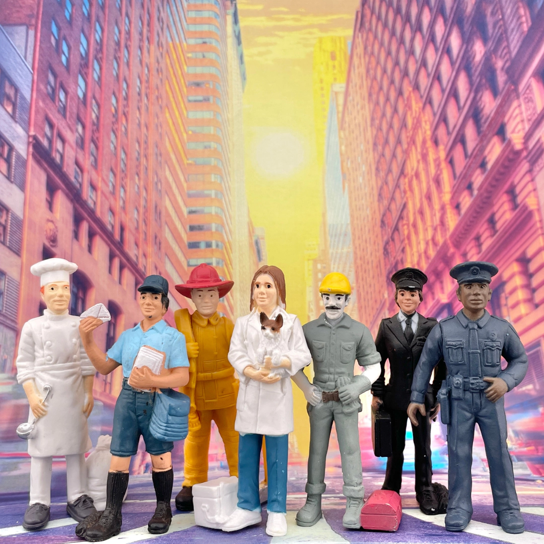 Safari Ltd. - People at Work Designer TOOB - contains 7 Mini Figurines