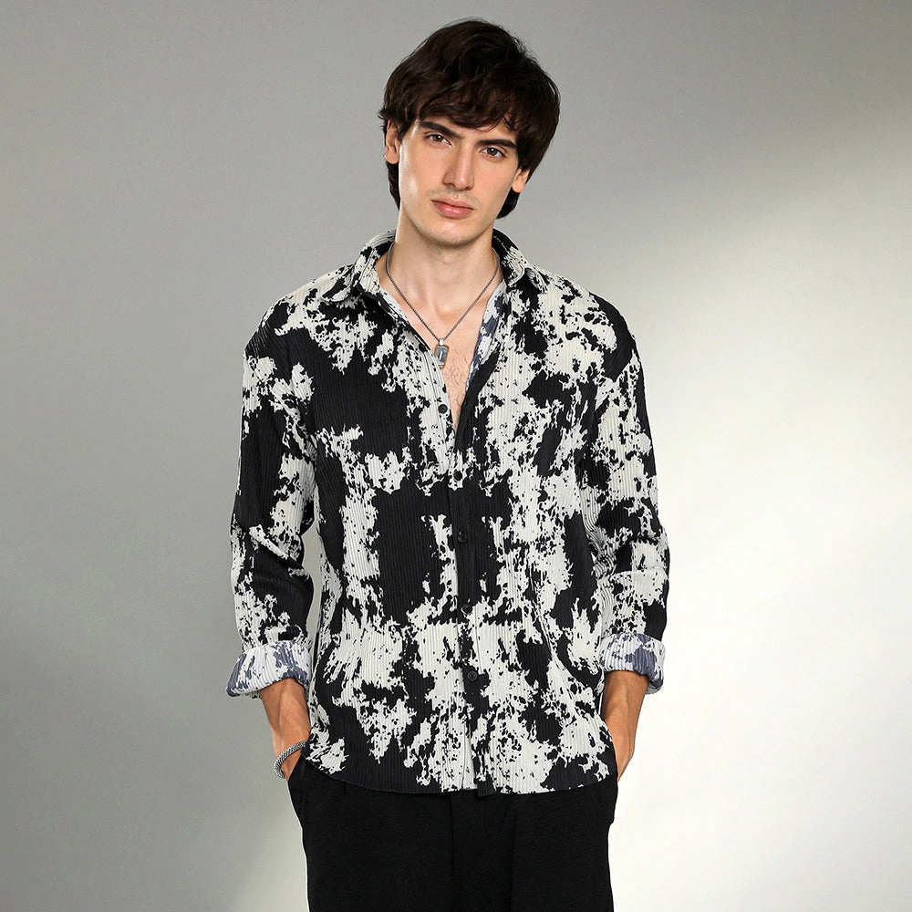Splash-Pleat Shirt