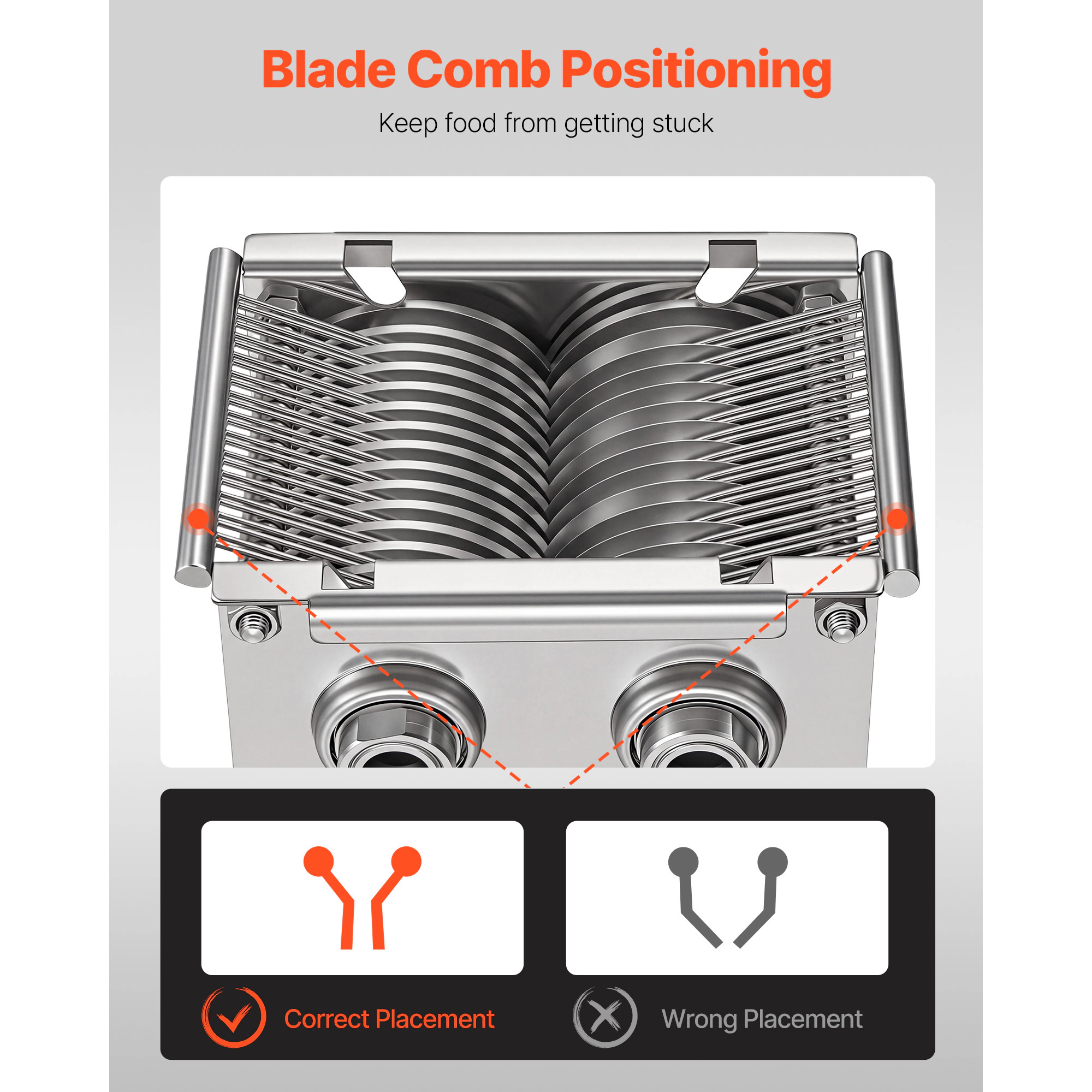 HONGGE Meat Cutter Machine Blade Replacement Commercial Blade for Model 90 Food Slicer Stainless Steel for Boneless