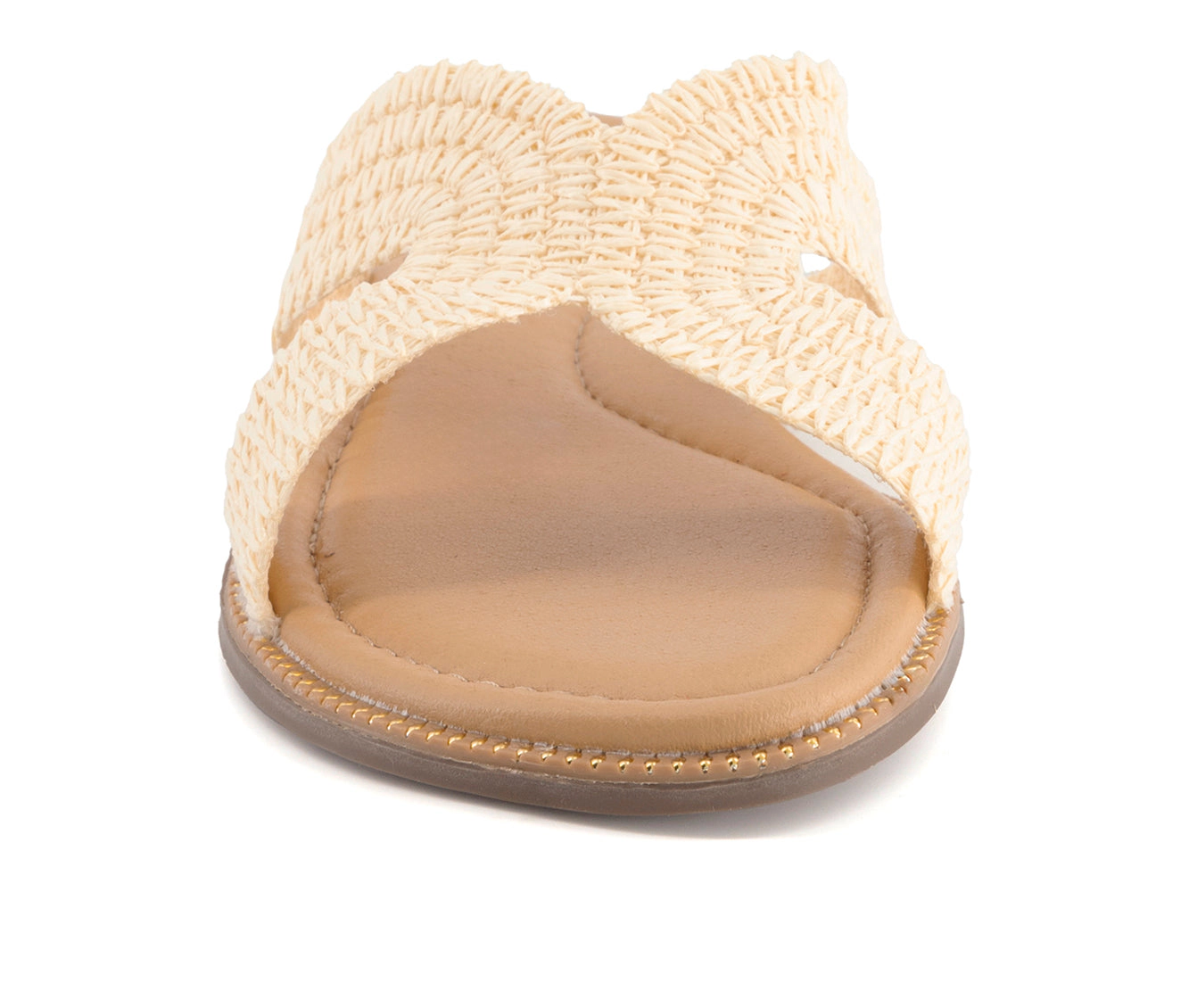 Andrea Womens Flat Slide Sandals With Ultra Comfort Insole