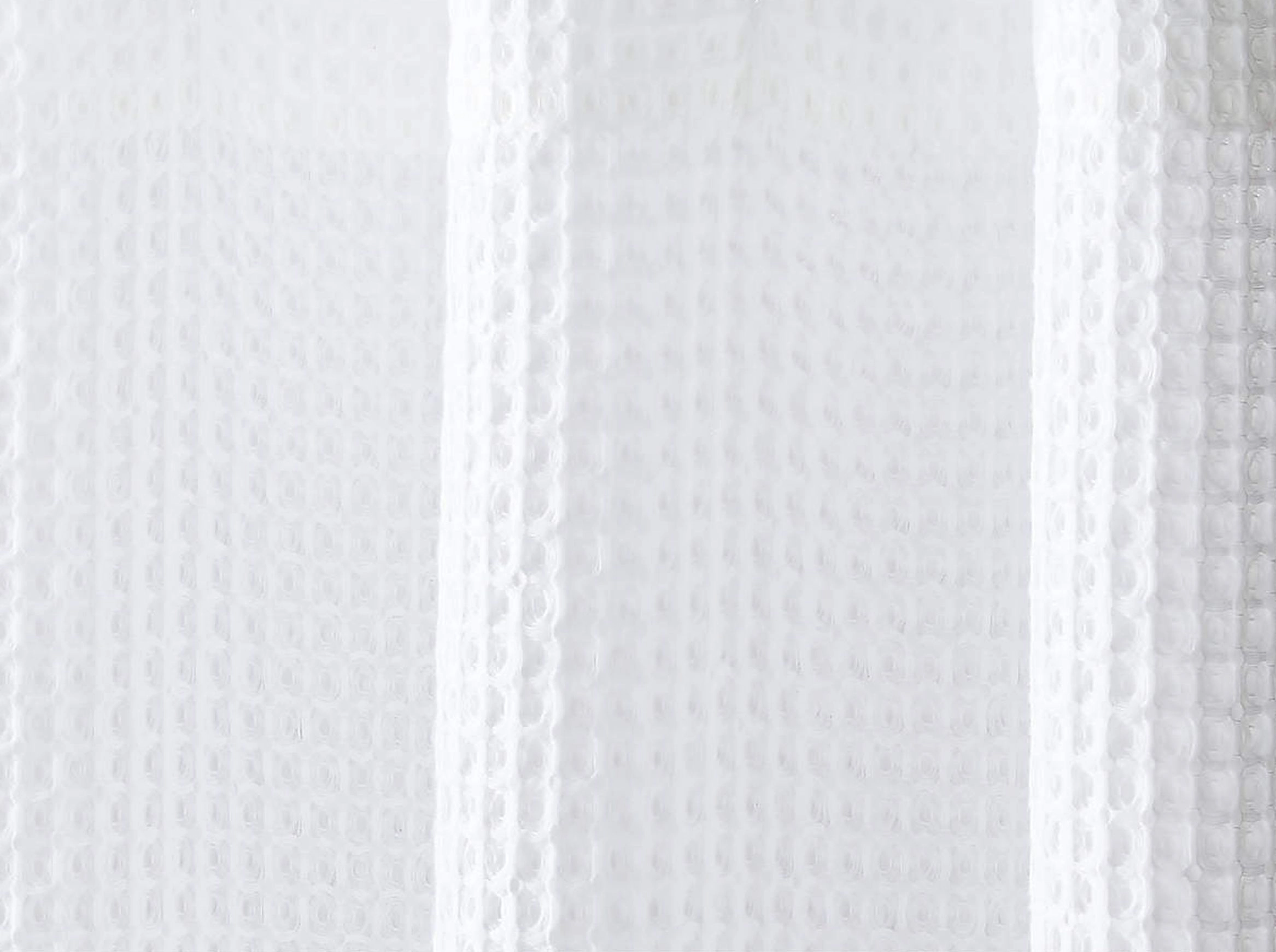 Hotel Collection Premium Waffle Weave Mold & Mildew Resistant Fabric Shower Curtain by Kate Aurora