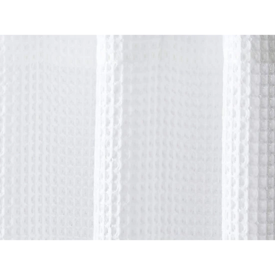 Hotel Collection Premium Waffle Weave Mold & Mildew Resistant Fabric Shower Curtain by Kate Aurora