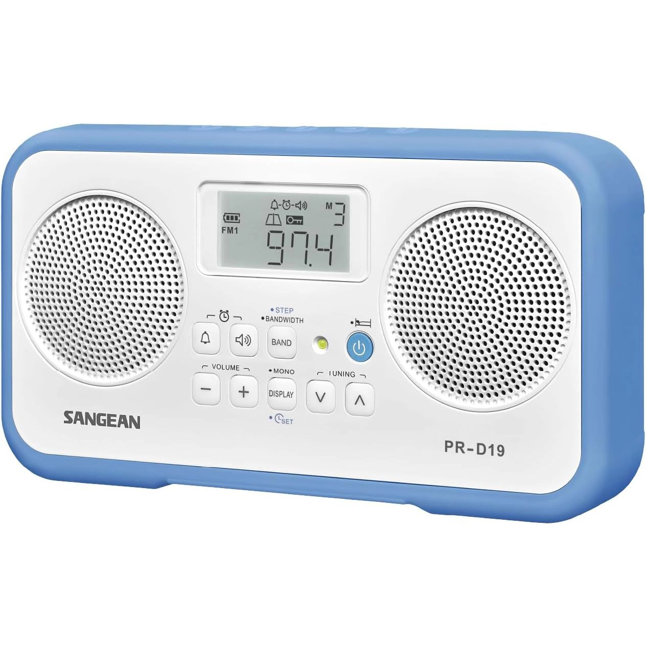 SANGEAN PR-D19 Portable FM Stereo and AM Radio with Digital Tuning and Protective Bumper