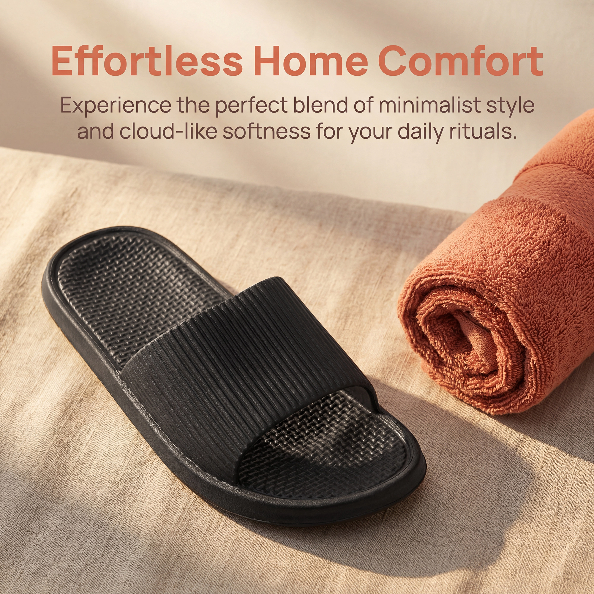 BLISSFUL STEP Women Quick Drying Cushioned Sole Bathroom Slides Slippers