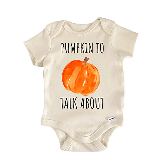 NOFO VIBES Unisex Pumpkin Halloween Fall Autumn Farm Infant Gift Baby Bodysuit