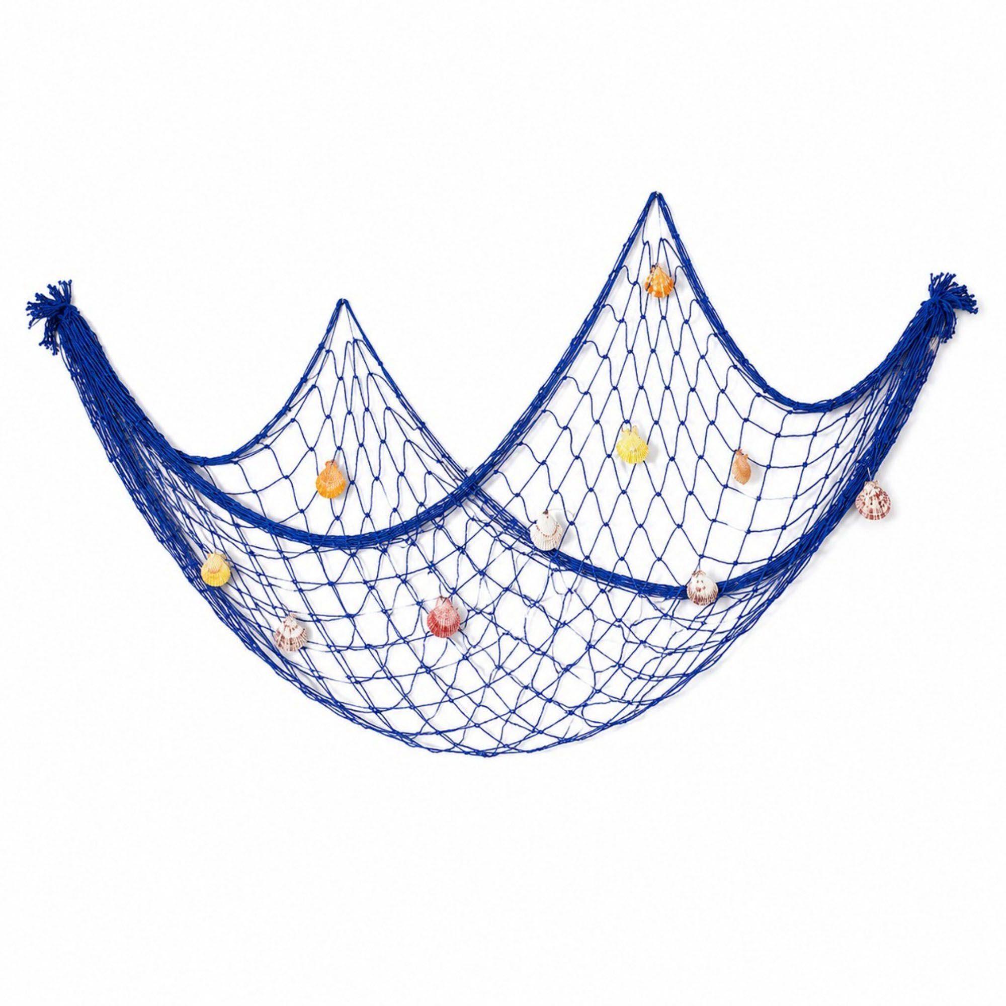 Alilang Unisex Decorative Fishing Net Wall Hanging Nautical Coastal Photo Display Decor