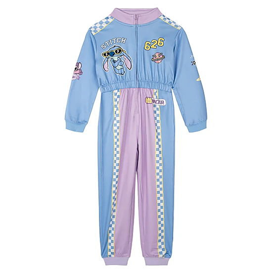 Disney Lilo & Stitch Girls' Racing One Piece Coverall
