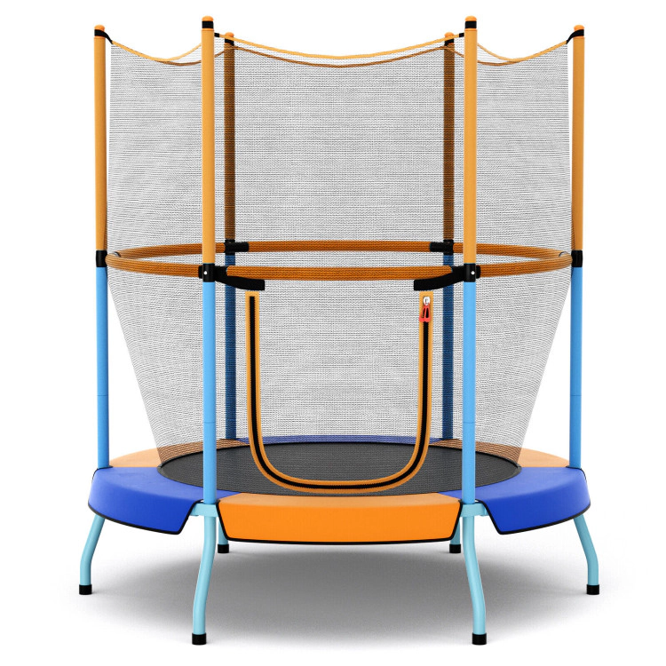 Hivvago 48 Inch Toddler Trampoline with Safety Enclosure Net