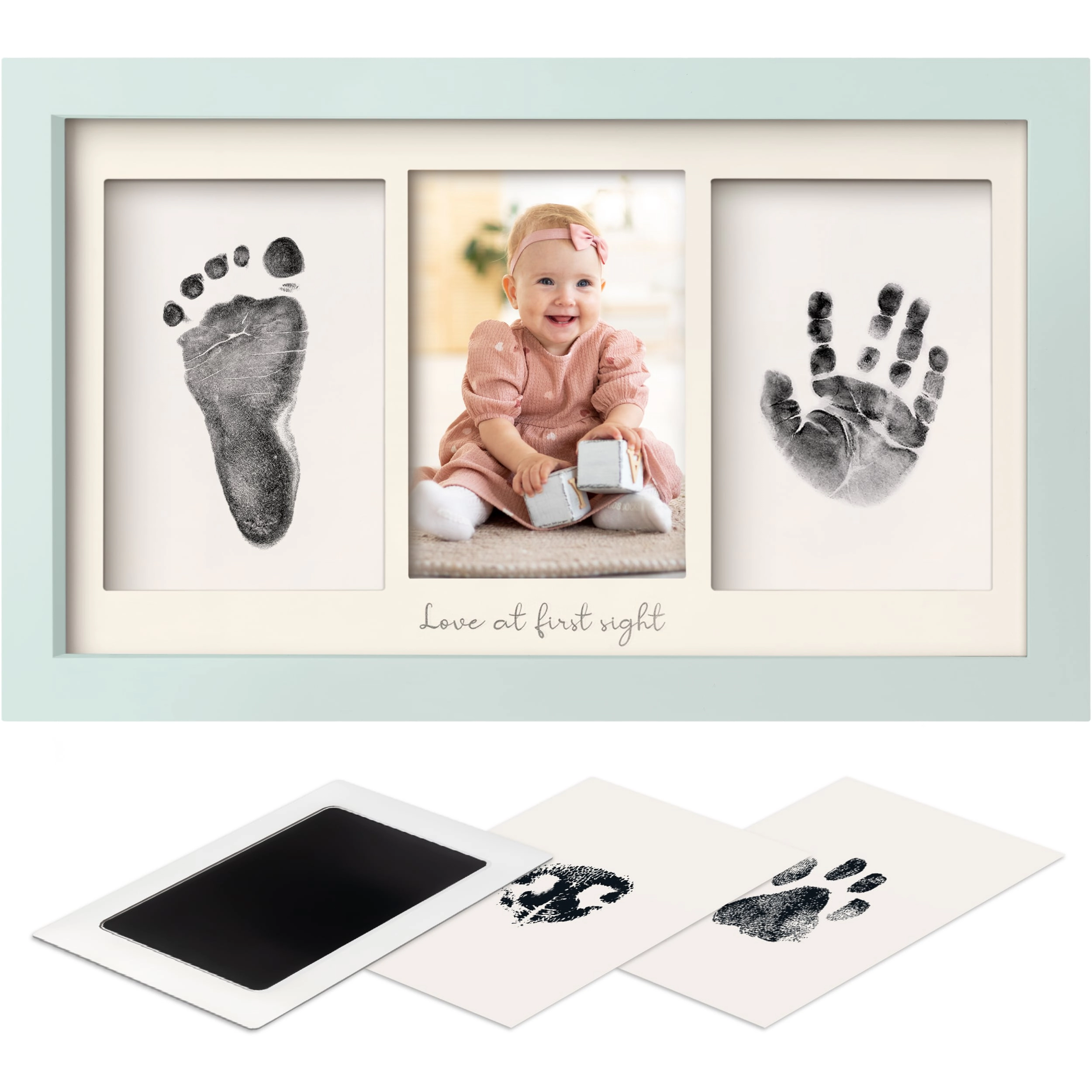 KeaBabies Duo Clean Touch Inkless Hand & Footprint Frame Kit