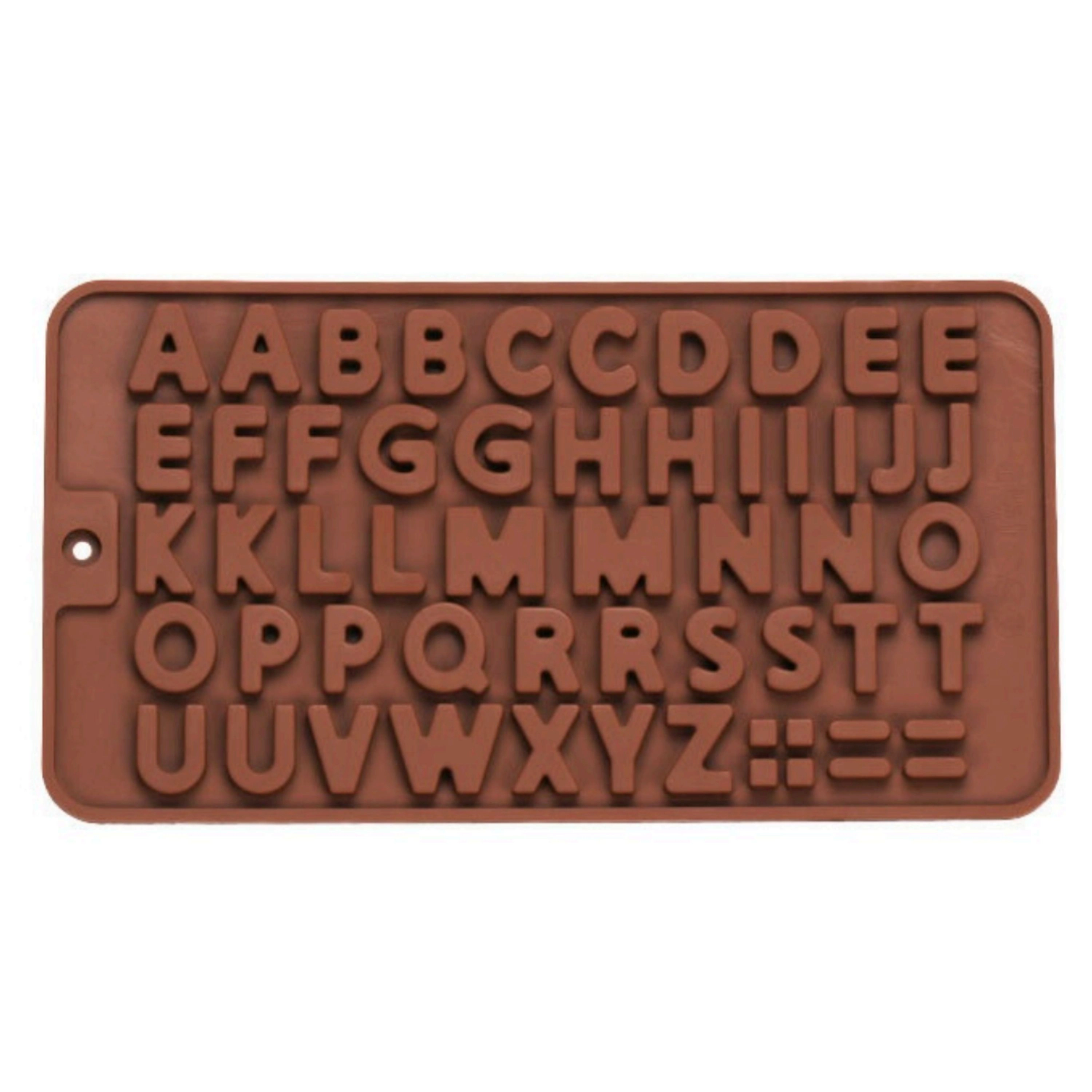 Kitcheniva 8.1 x 4.4 Inch Silicone Alphabet Chocolate Mold