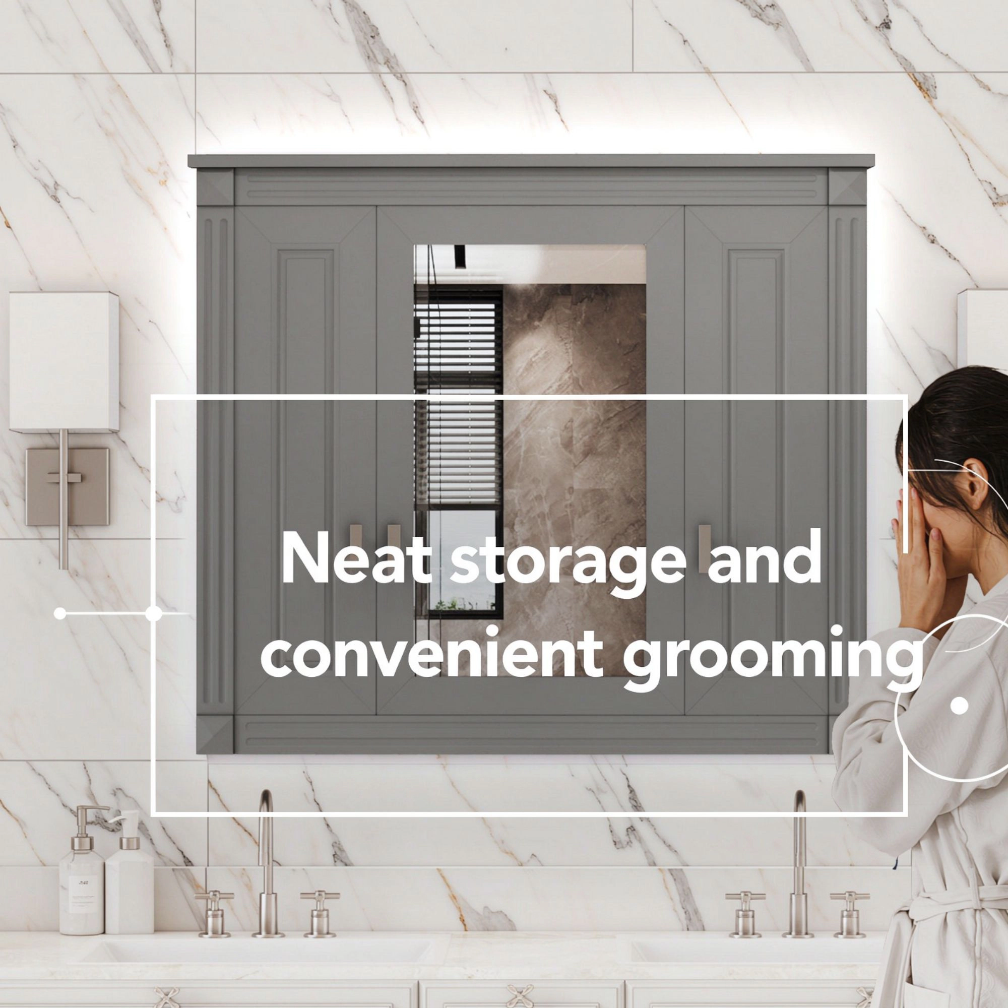 ELEMENT ACE Wall Mounted Bathroom Storage Cabinet