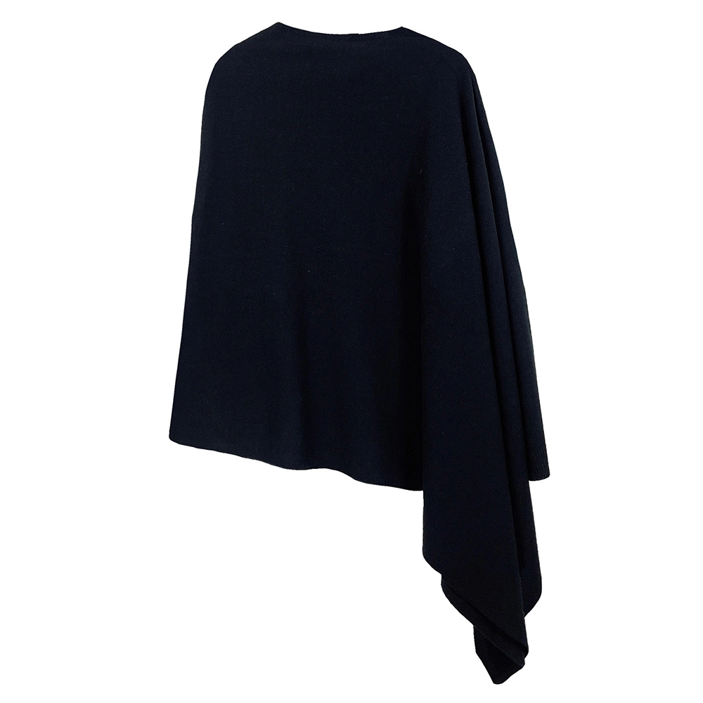 TRUEDAMES Women Solid Scarf Poncho