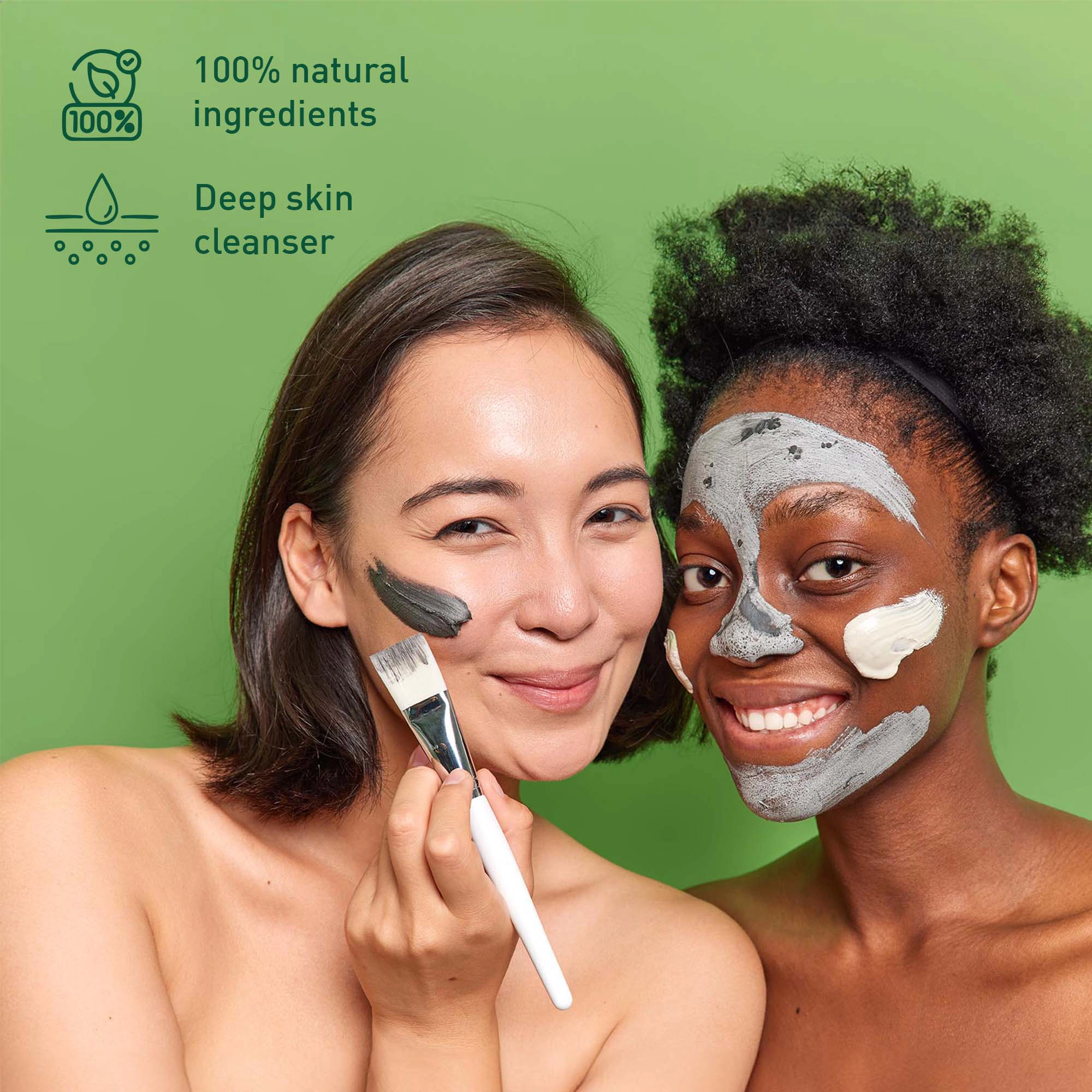 Pursonic Unisex Natural Skincare Treatment Bundle – Dead Sea Mud Mask & Honey Hydrating Facial Mask Set