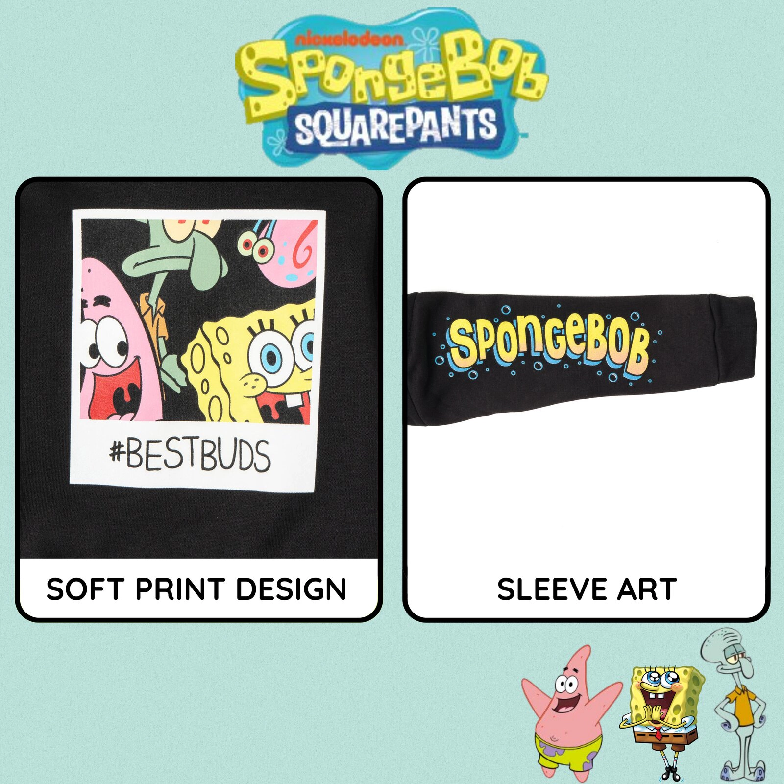 Nickelodeon SpongeBob SquarePants Boys' Fleece Pullover Hoodie