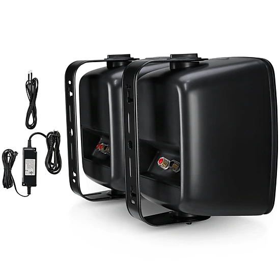 SoundPro Dual 1-Pair Bluetooth Indoor & Outdoor Wall-Mount Speakers