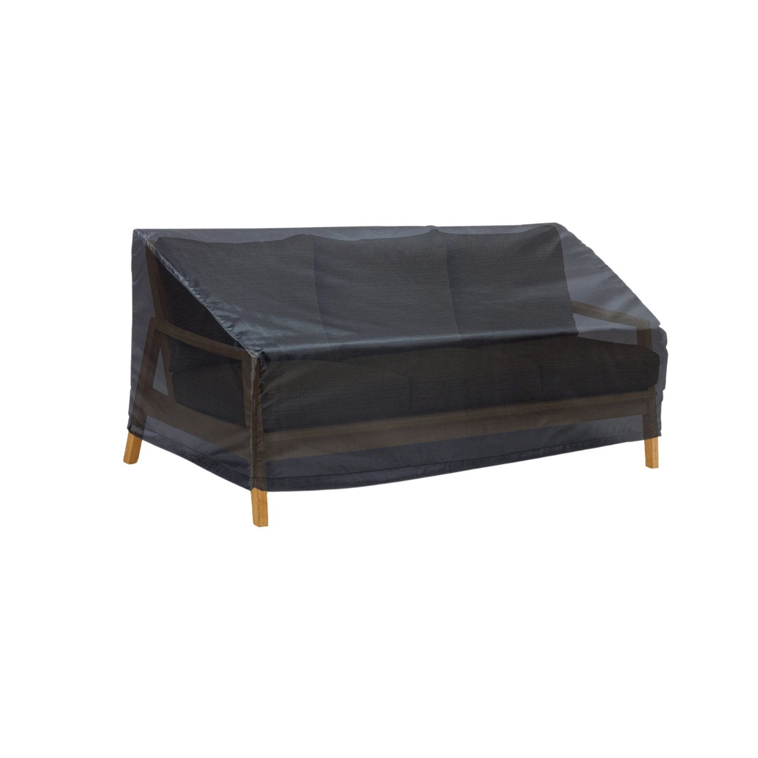 Summerset Shield Gold 2-Layer Polyester Fabric Outdoor Sofa Cover - 82x32", Charcoal Grey