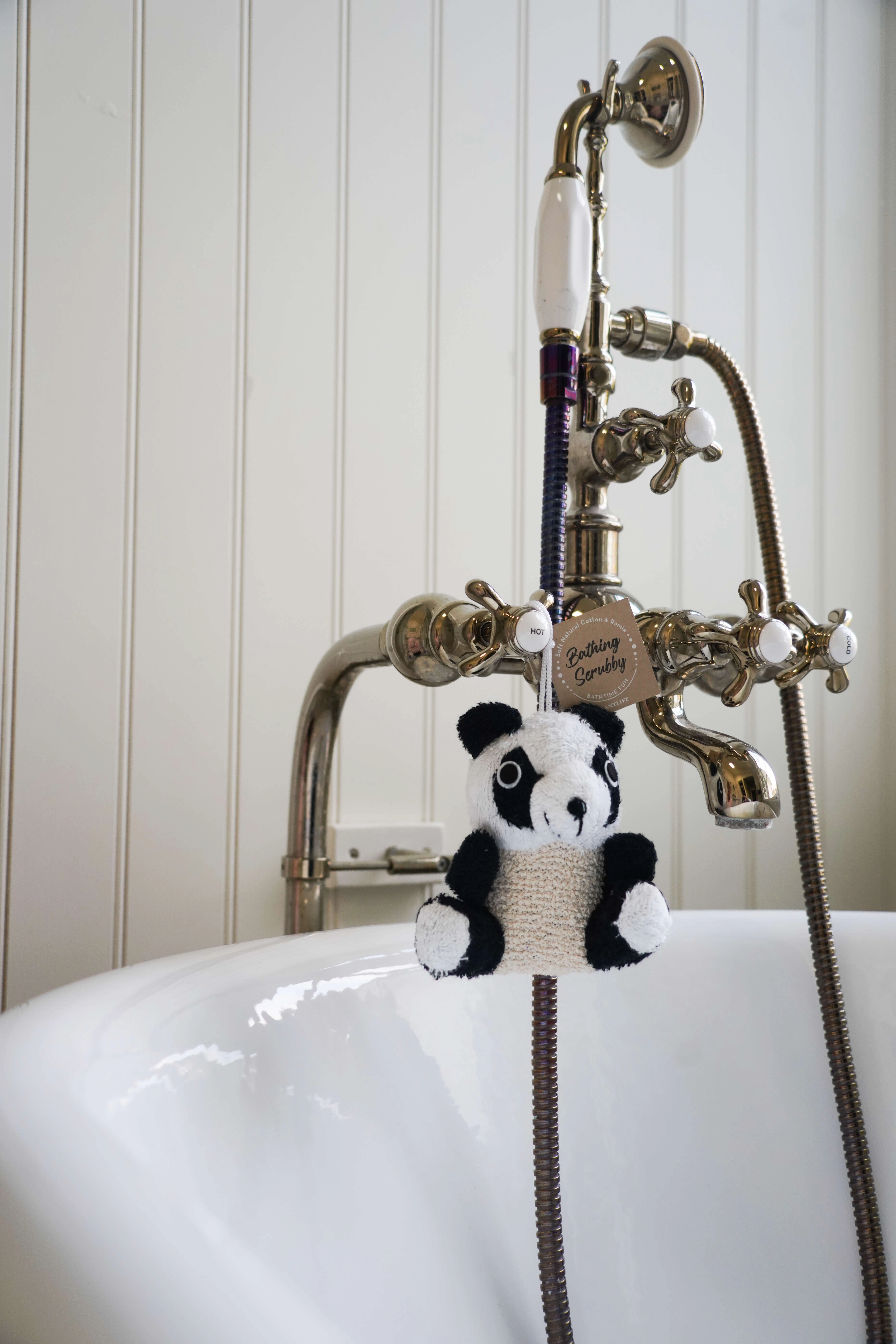Plantlife Panda Ramie Bath Scrubby